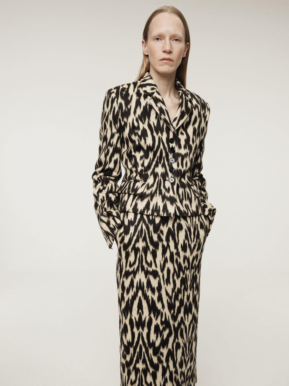 Recto - Leopard Short Jacket (Dark Brown) product image 3 | TRAB K-Fashion Australia