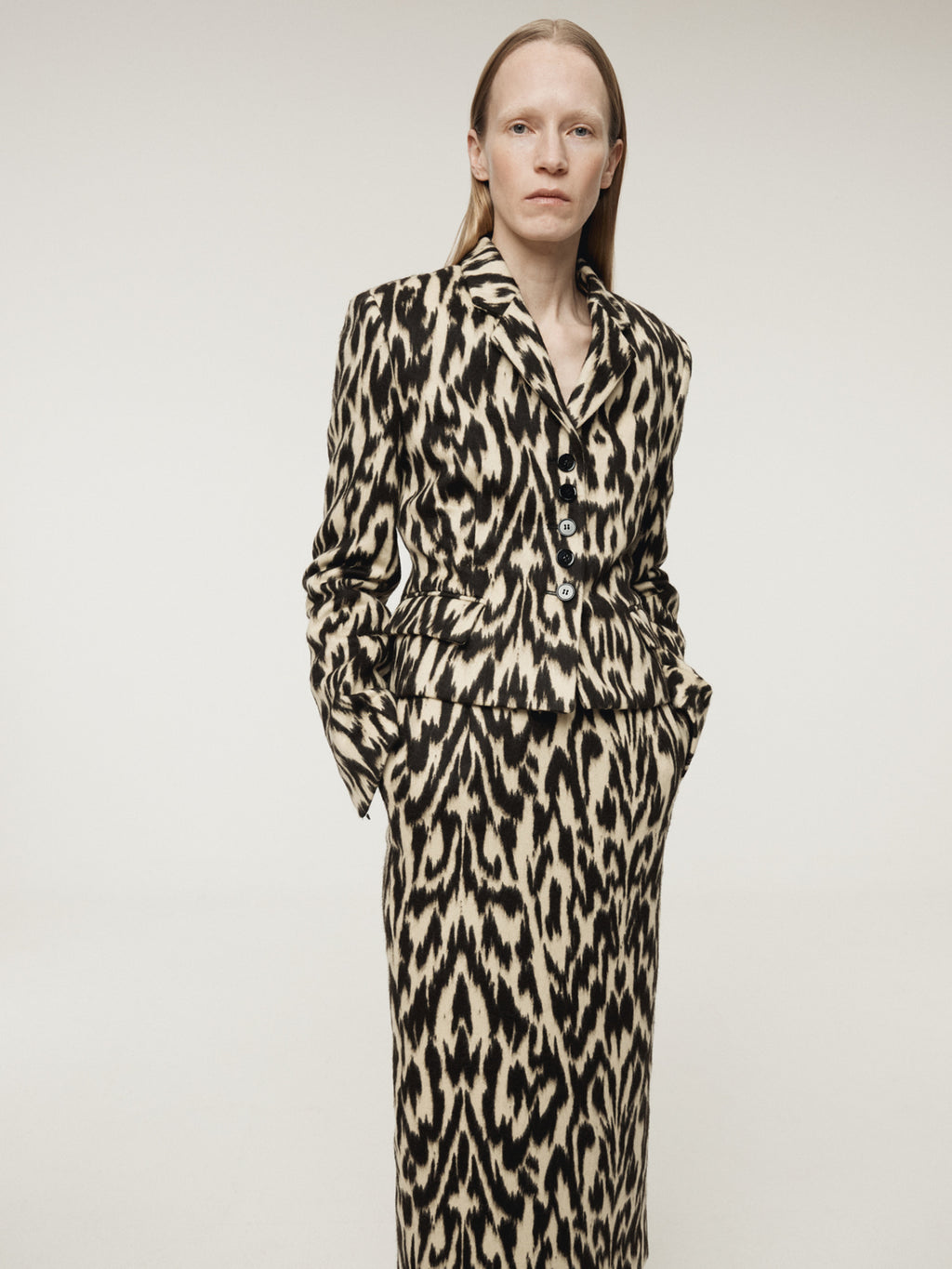 Recto - Leopard Short Jacket (Dark Brown) product image 3 | TRAB K-Fashion Australia