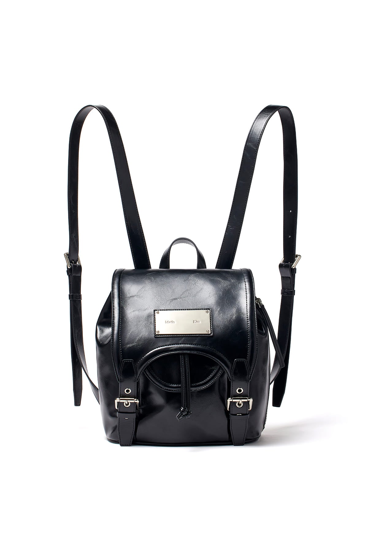 Matin Kim - Buckle Detail Back Pack (Black) product image 2 | TRAB K-Fashion Australia