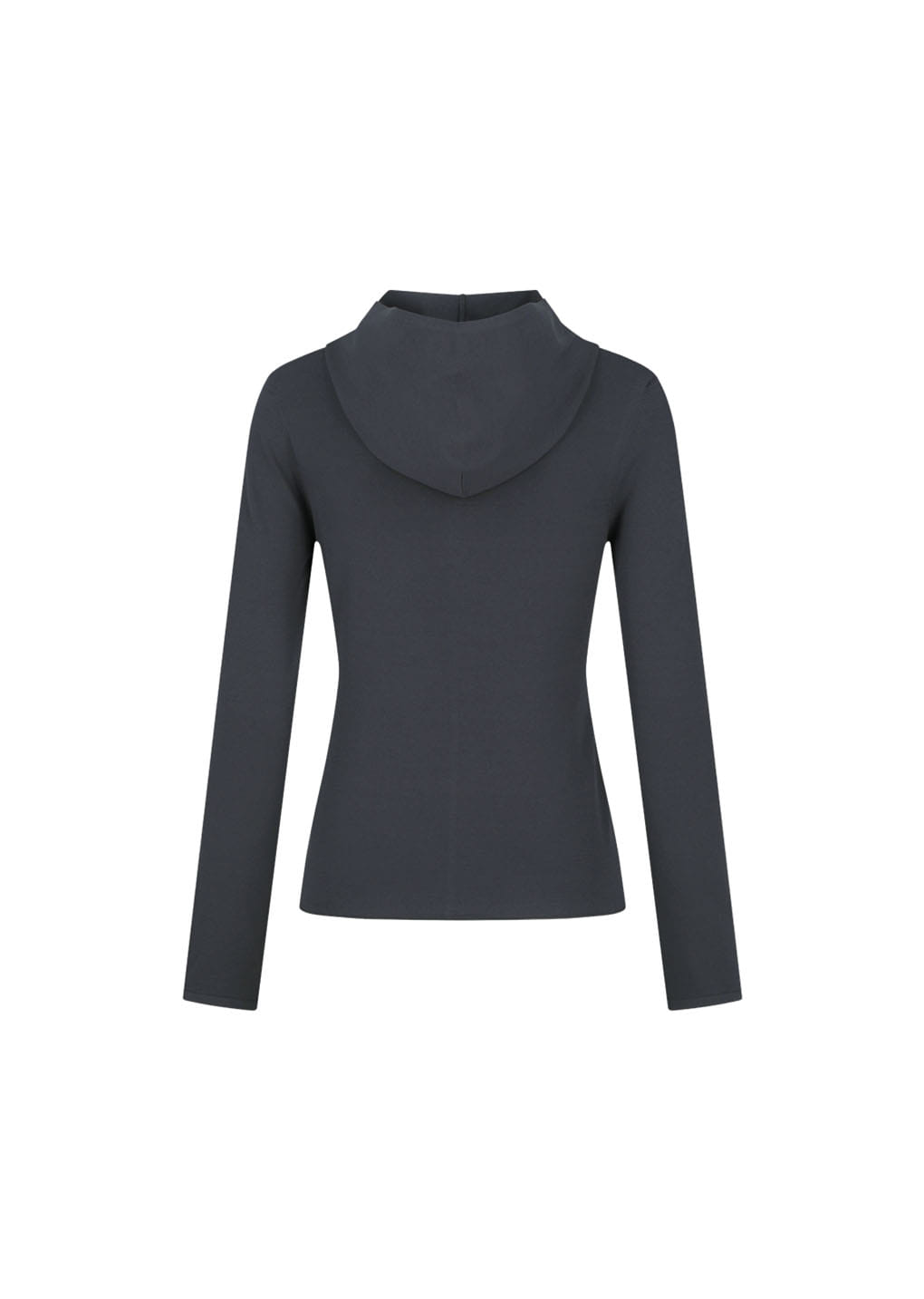 Amomento - Half Zip-up Knit Hoodie (Charcoal) product image 3 | TRAB K-Fashion Australia