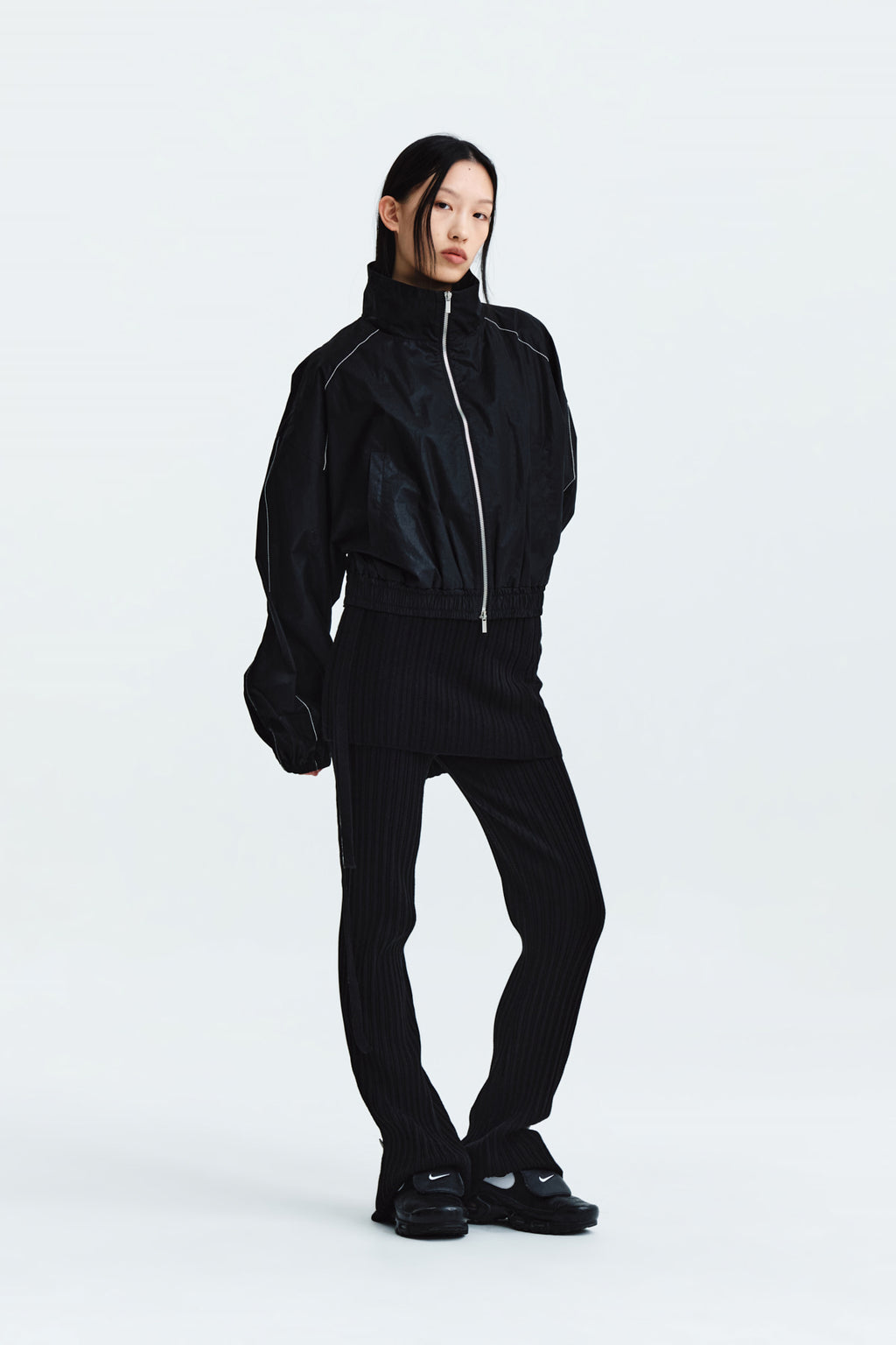 Matin Kim - Matin Coating Crop Blouson (Black) product image 9 | TRAB K-Fashion Australia