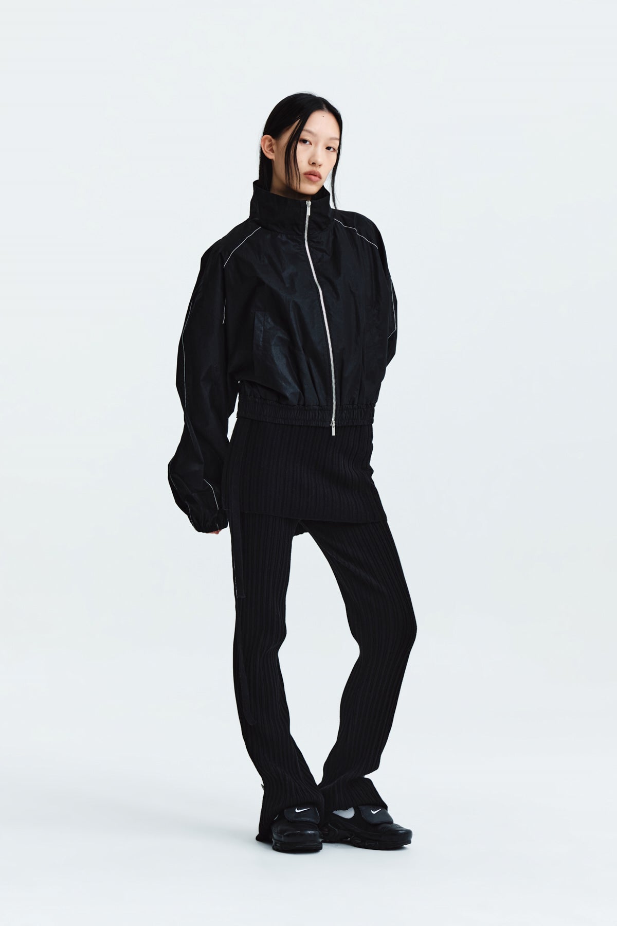 Matin Kim - Matin Coating Crop Blouson (Black) product image 9 | TRAB K-Fashion Australia