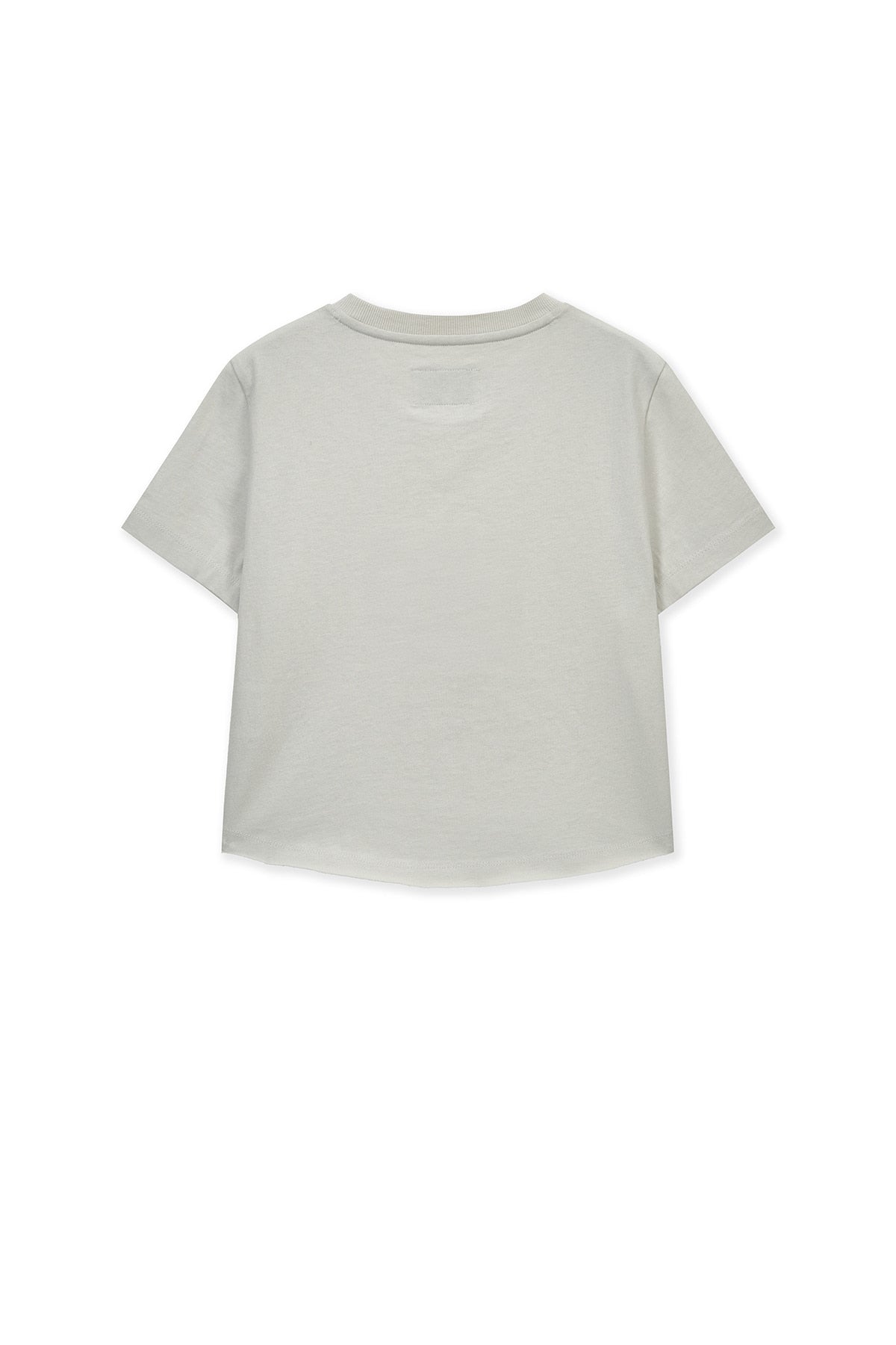 Matin Kim - Graffiti Round Hem Crop Top (Cream) product image 2 | TRAB K-Fashion Australia