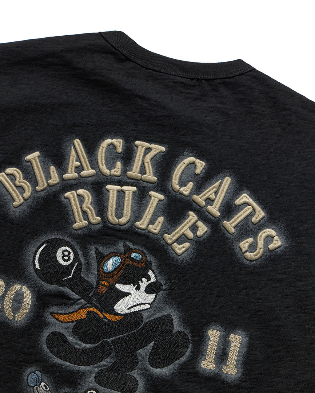 Eastlogue - Felix Shot-put Embroidered T-shirts (Black) product image 4 | TRAB K-Fashion Australia