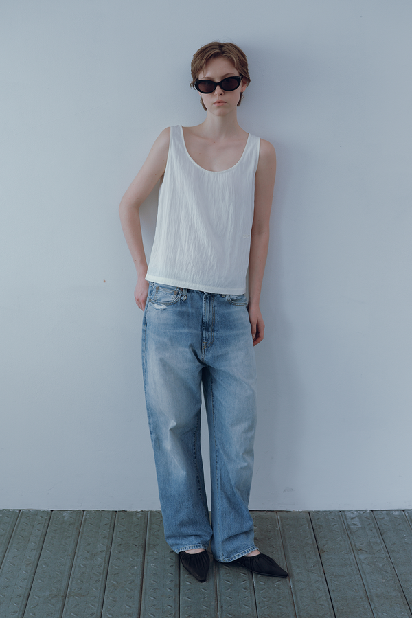 Deinet - Minimal Sleeveless (Ivory) product image 1 | TRAB K-Fashion Australia