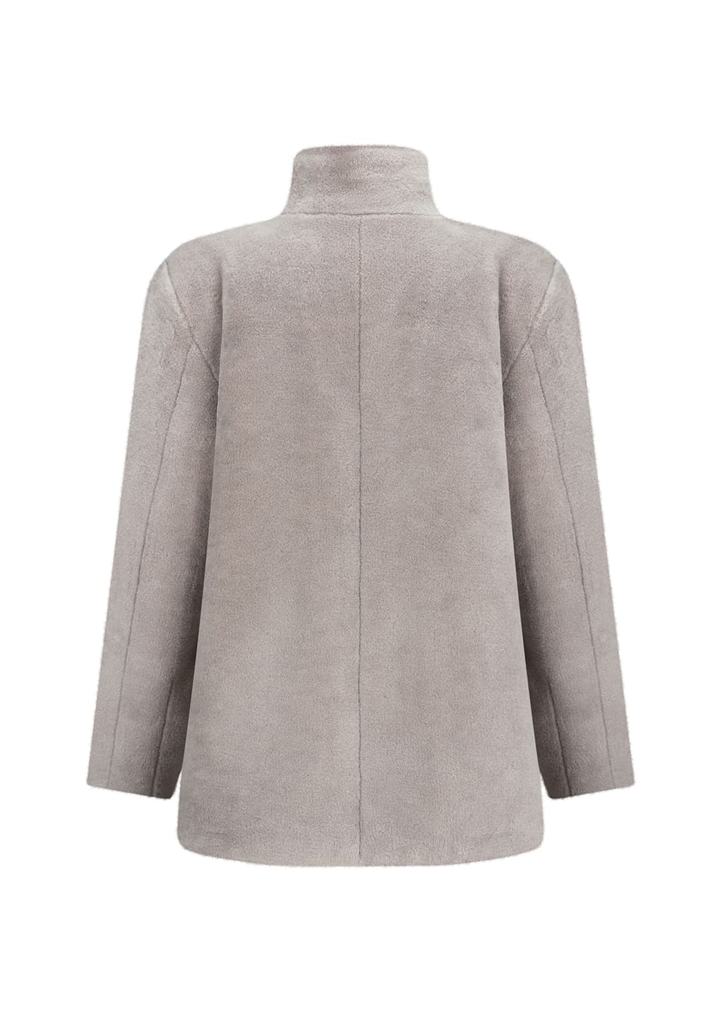 Amomento - shearling mid jacket (Grey) product image 13 | TRAB K-Fashion Australia