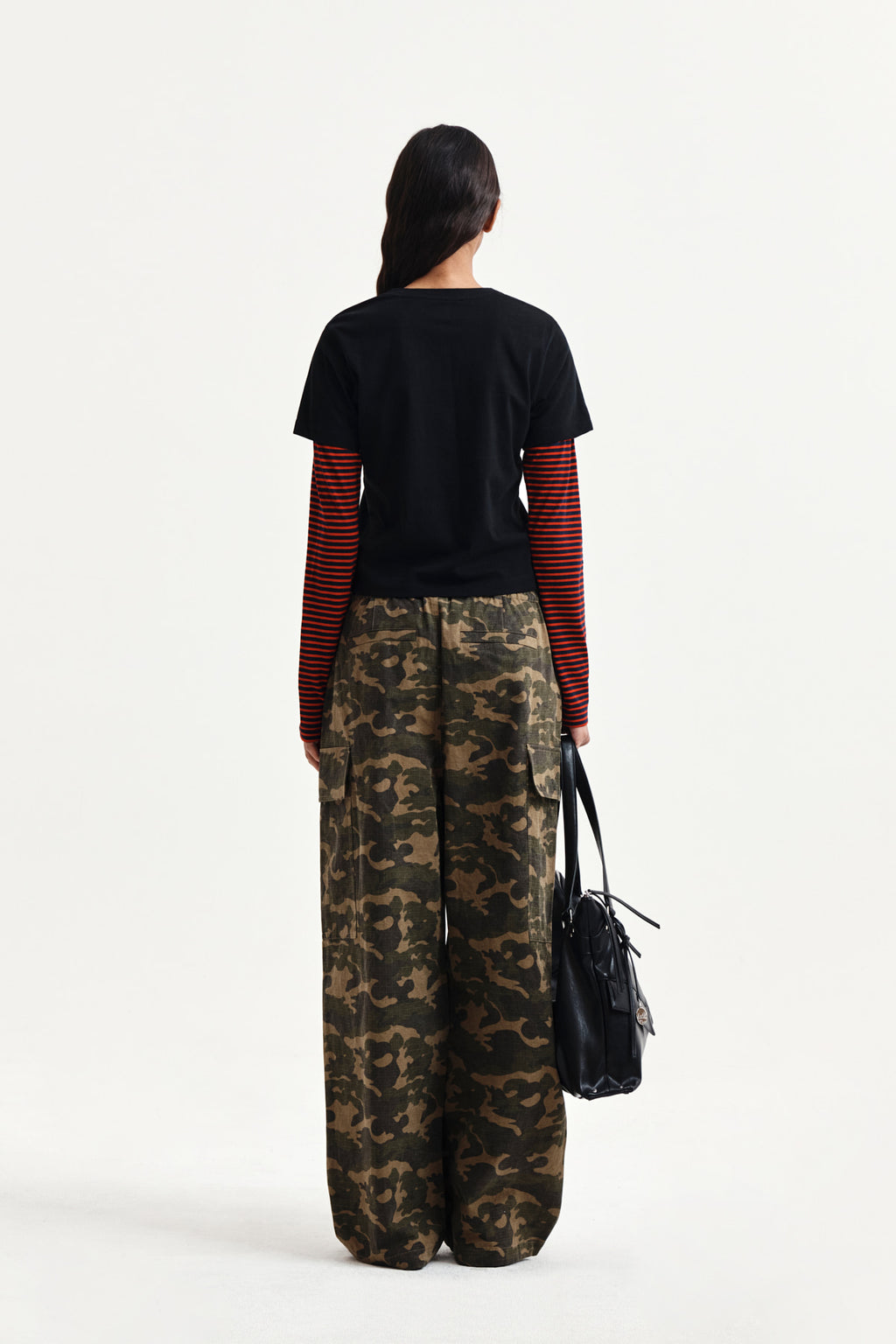 Matin Kim - Drawstring Hem Cargo Pants (Khaki) product image 8 | TRAB K-Fashion Australia