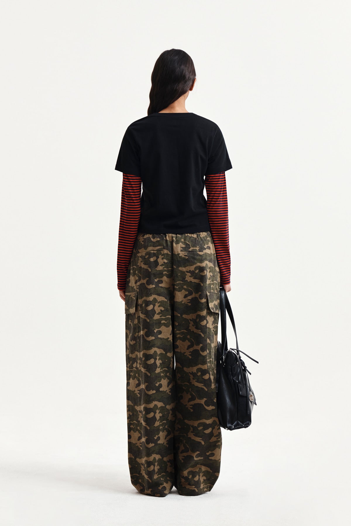 Matin Kim - Drawstring Hem Cargo Pants (Khaki) product image 8 | TRAB K-Fashion Australia