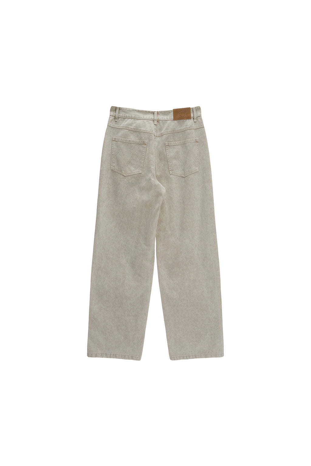 Matin Kim - Side Point Color Denim Pants (Beige) product image 2 | TRAB K-Fashion Australia