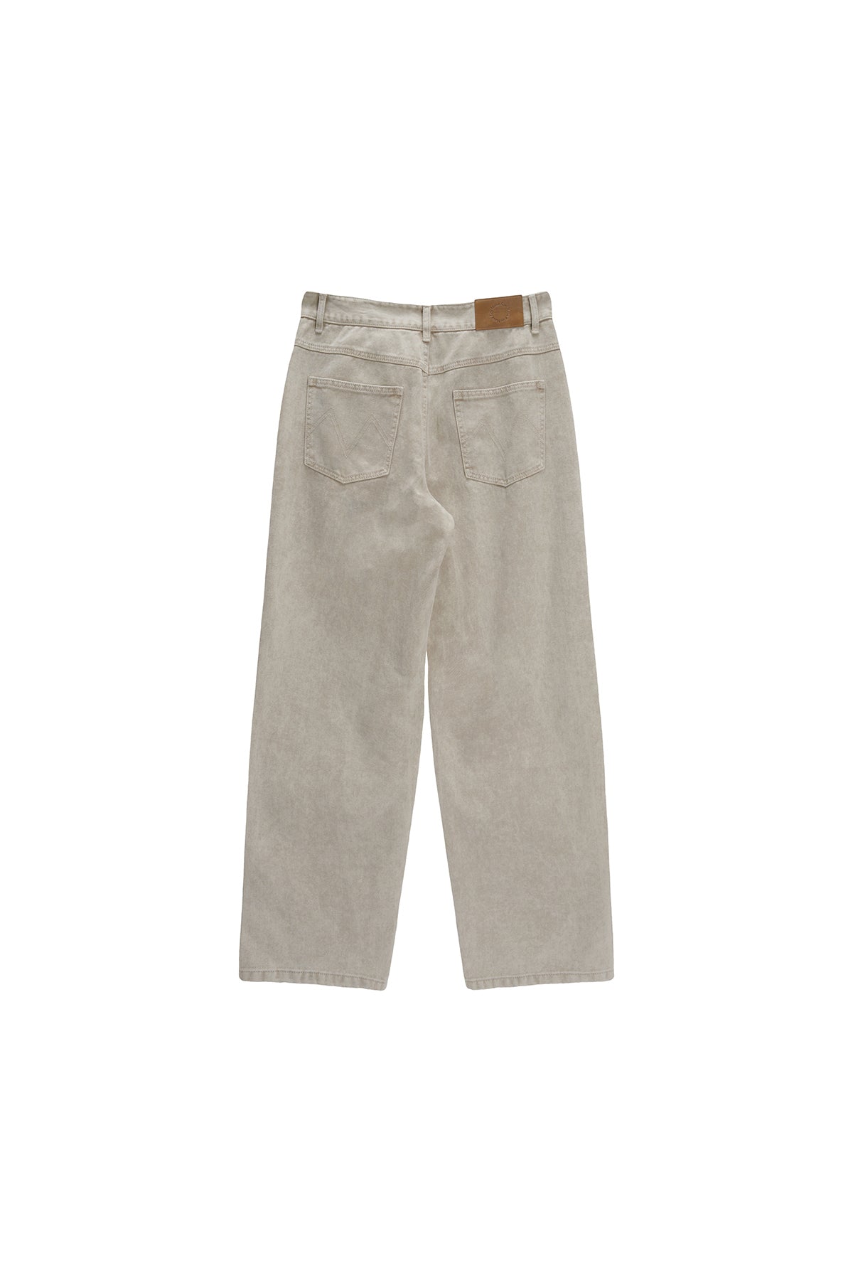 Matin Kim - Side Point Color Denim Pants (Beige) product image 2 | TRAB K-Fashion Australia