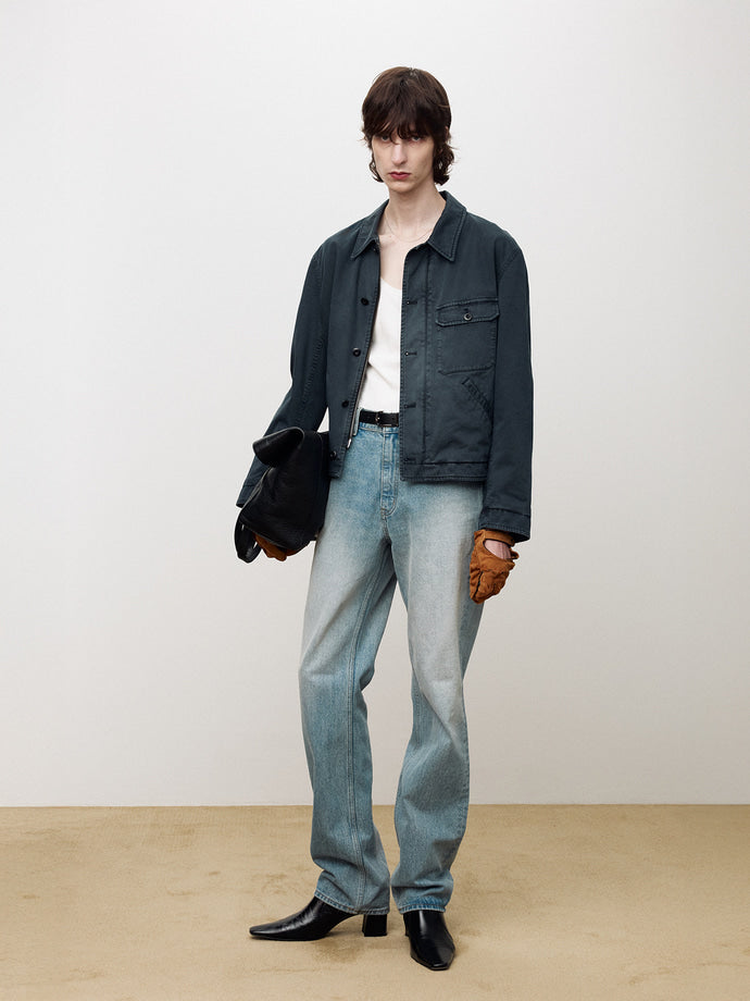 Tonywack - Garment-Dyed Cotton Deck Jacket (Faded Navy) product image 2 | TRAB K-Fashion Australia