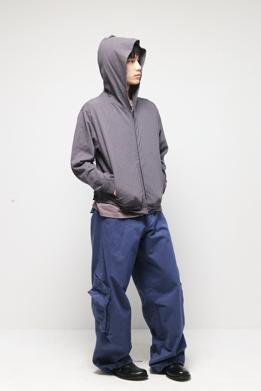 Hatchingroom - Rough Hoodie Slub (Graphite) product image 7 | TRAB K-Fashion Australia