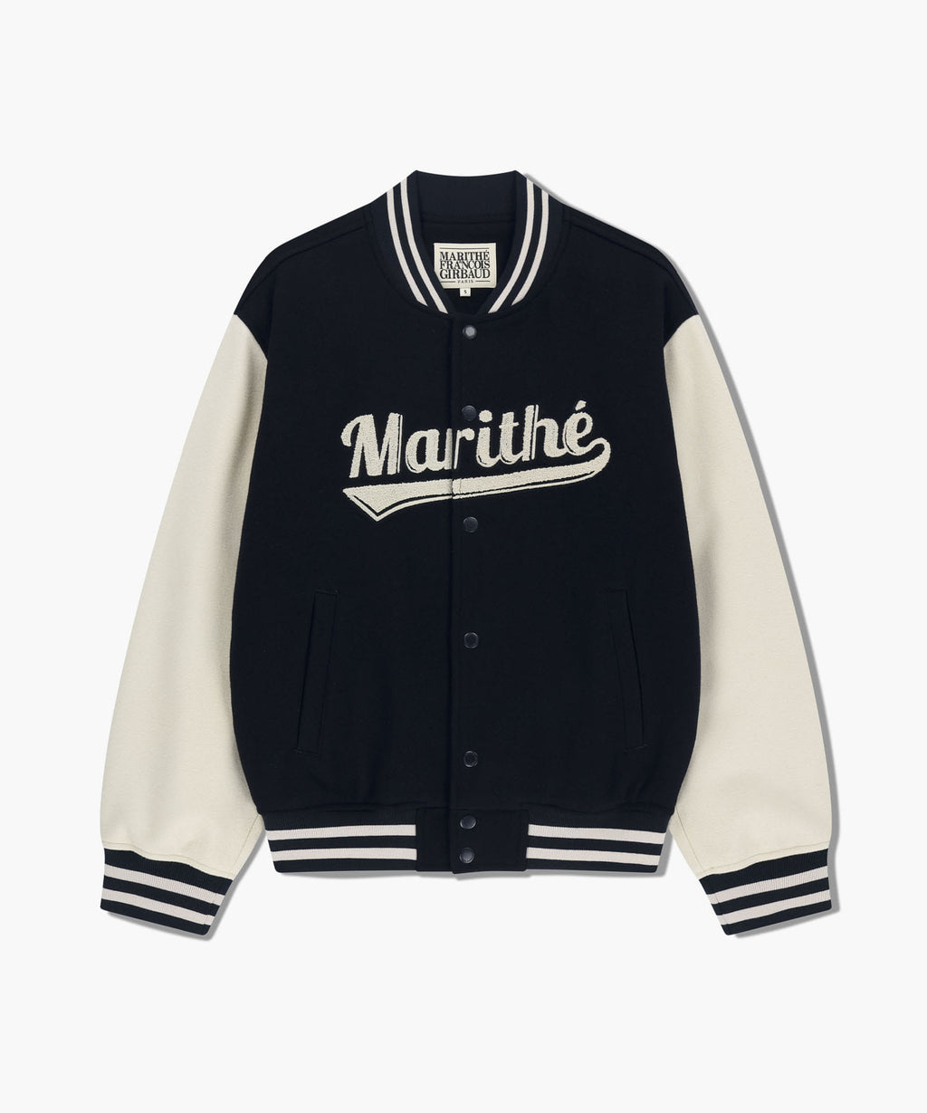 Marithe & Francois Girbaud - Wool Varsity Jacket (Dark Navy) product image 6 | TRAB K-Fashion Australia