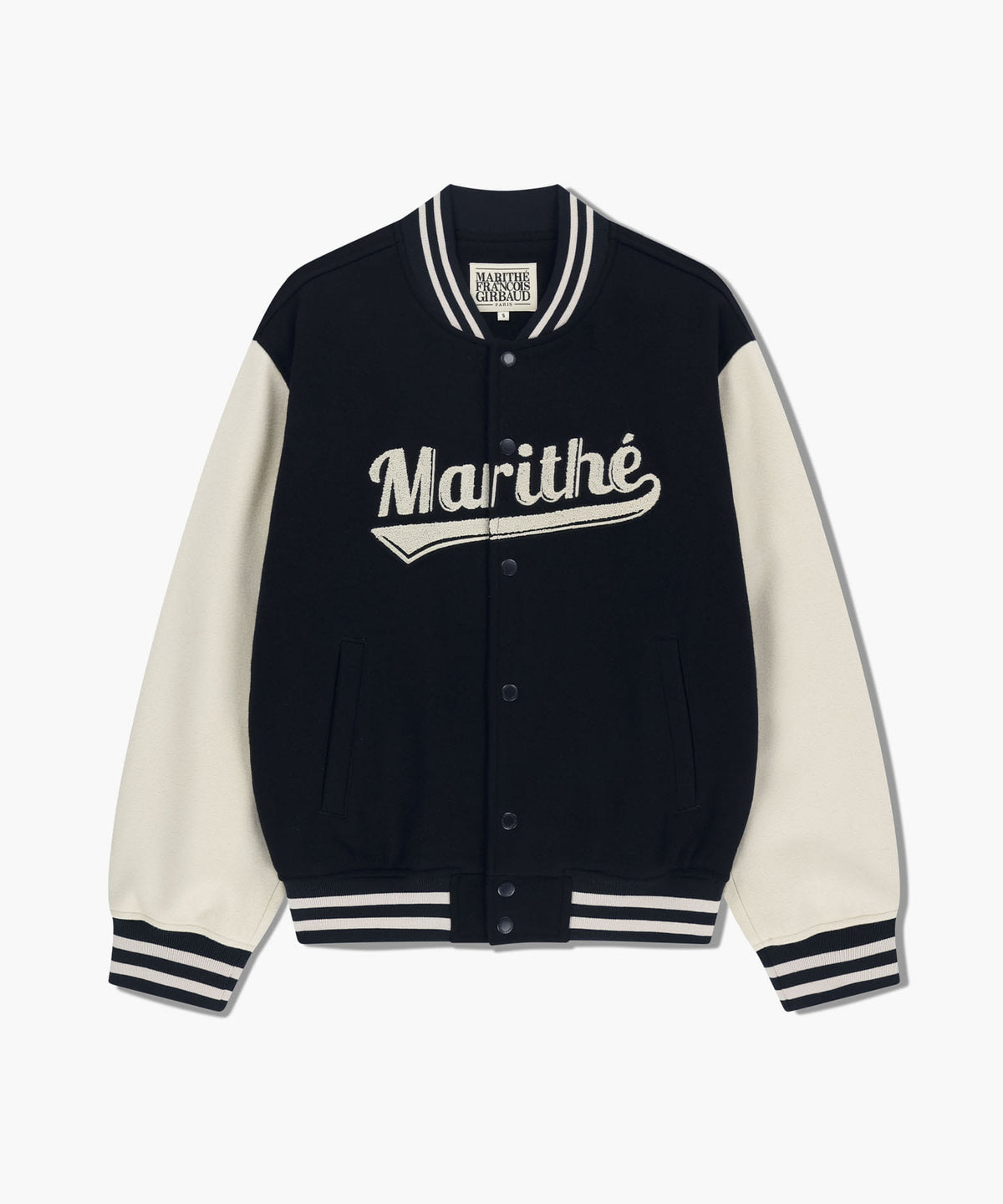 Marithe & Francois Girbaud - Wool Varsity Jacket (Dark Navy) product image 6 | TRAB K-Fashion Australia