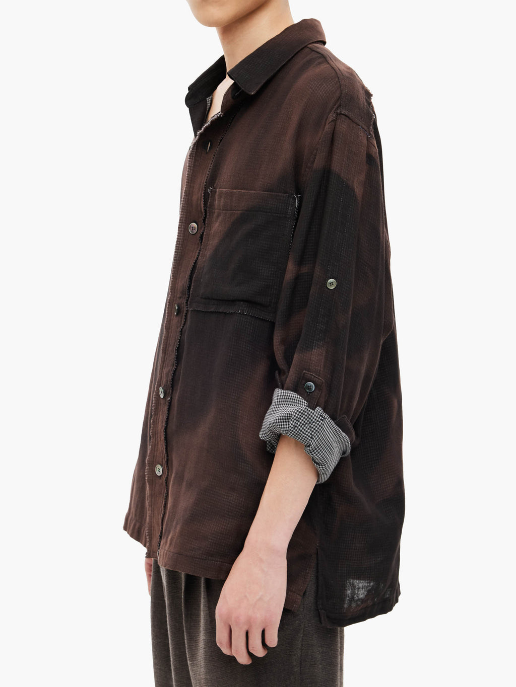 Jiyong Kim - Sun-Bleached Strap Detailed Shirt (Black) product image 7 | TRAB K-Fashion Australia