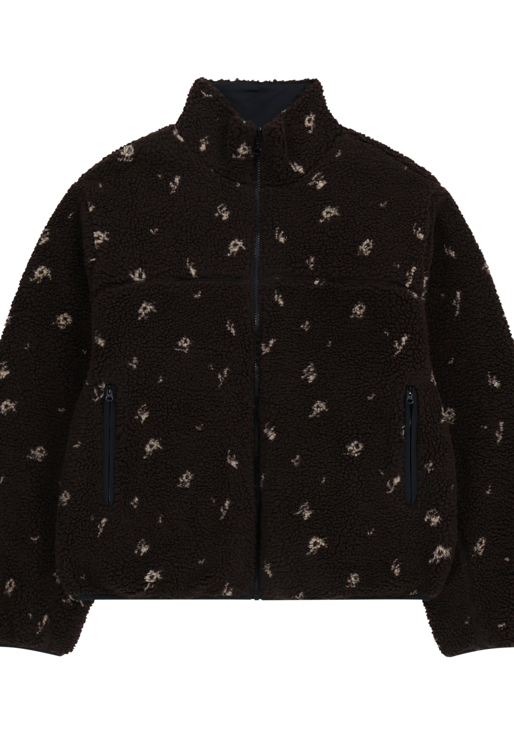 Coyseio - Petal Reversible Fleece Jacket (Brown) product image 2 | TRAB K-Fashion Australia
