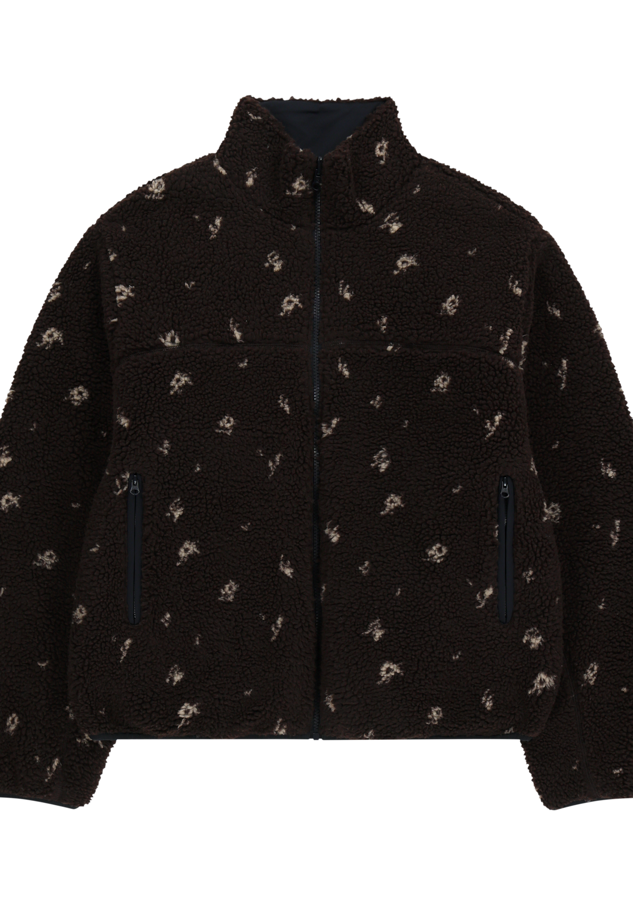 Coyseio - Petal Reversible Fleece Jacket (Brown) product image 2 | TRAB K-Fashion Australia