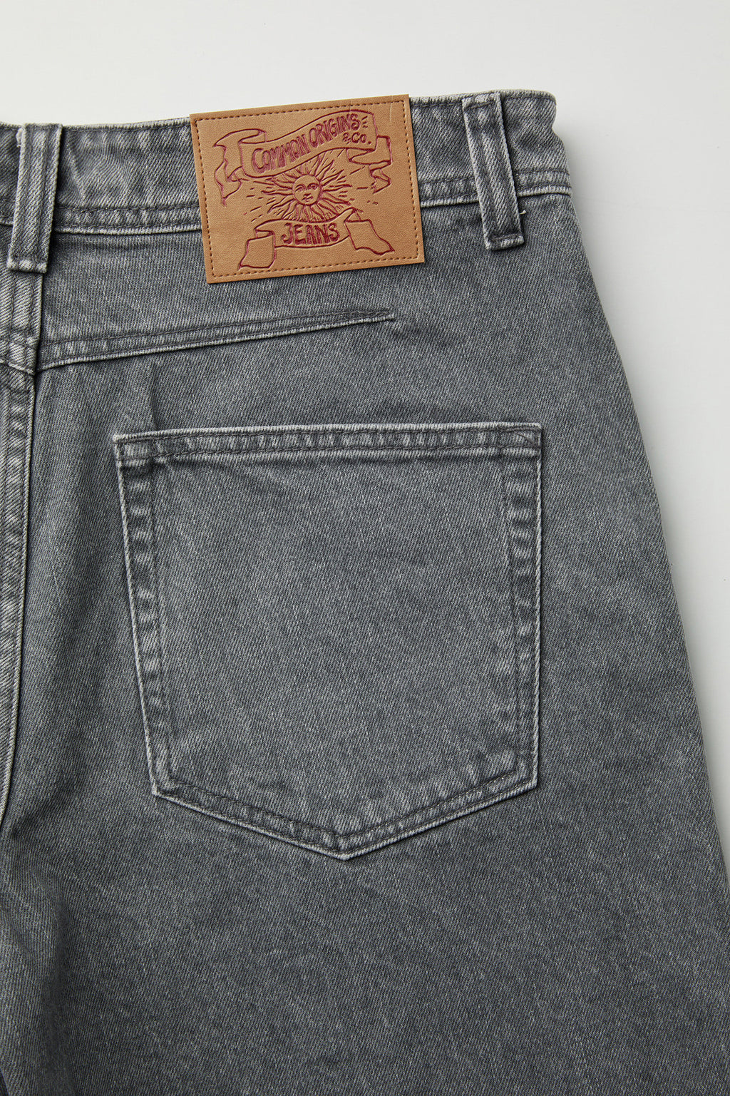 Coor - Washed Cutoff Denim Shorts (Washed Gray) product image 6 | TRAB K-Fashion Australia