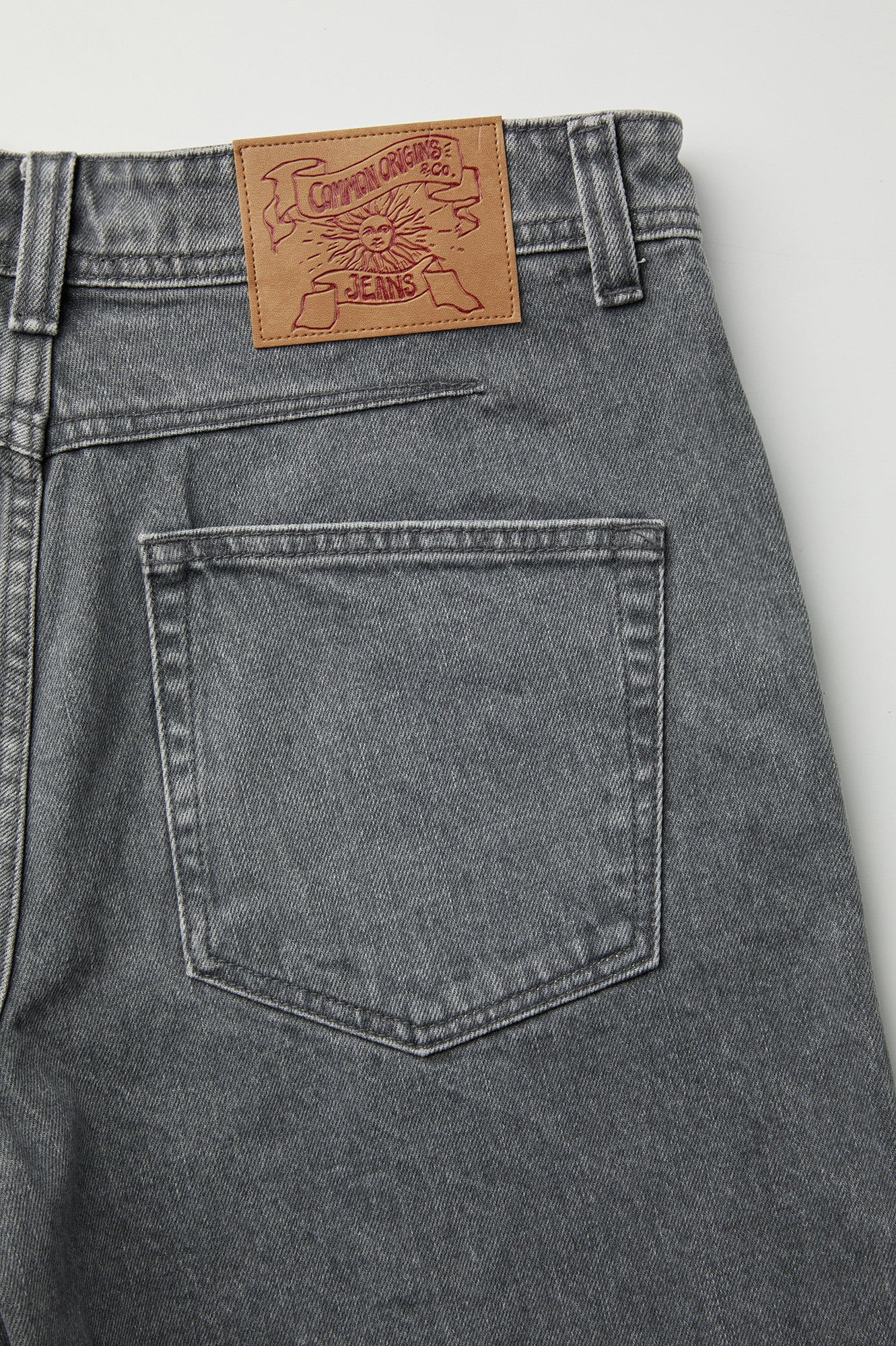 Coor - Washed Cutoff Denim Shorts (Washed Gray) product image 6 | TRAB K-Fashion Australia