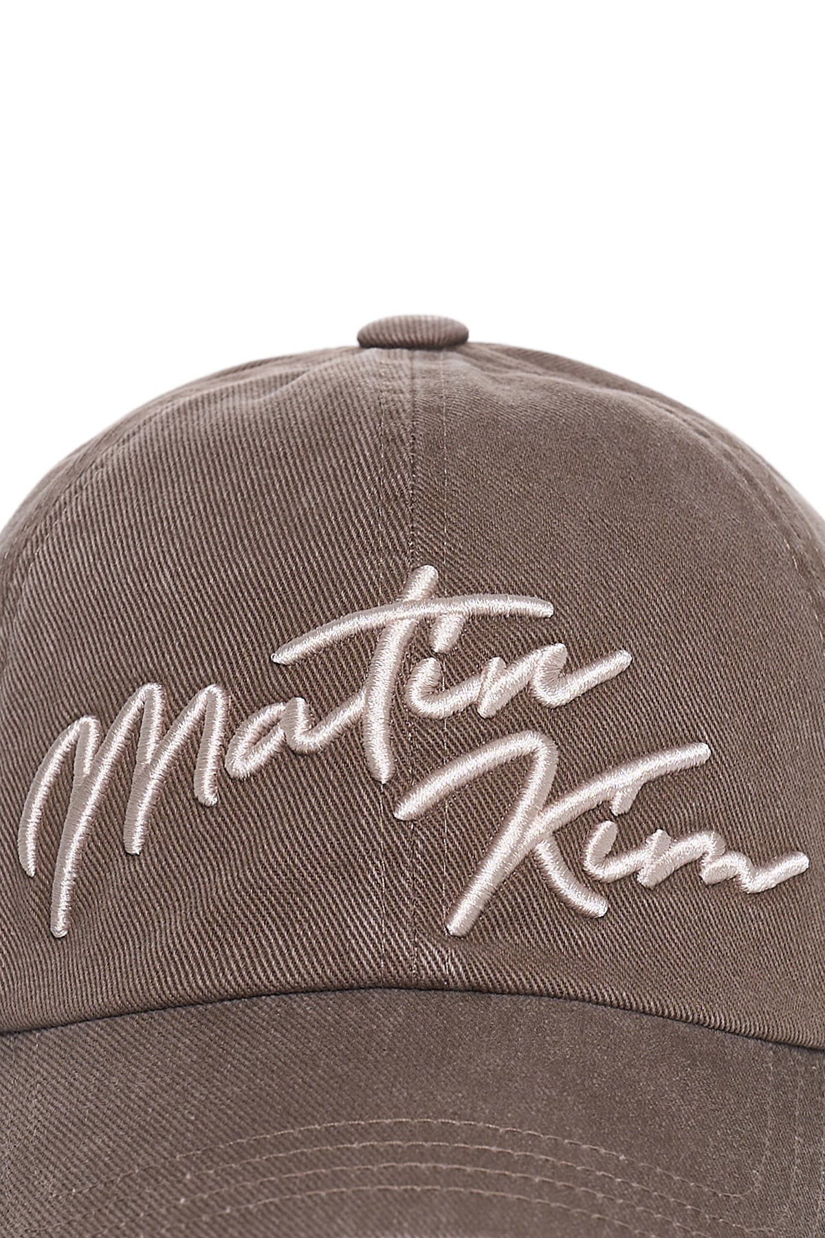 Matin Kim - Logo Script Ball Cap (Brown) product image 4 | TRAB K-Fashion Australia