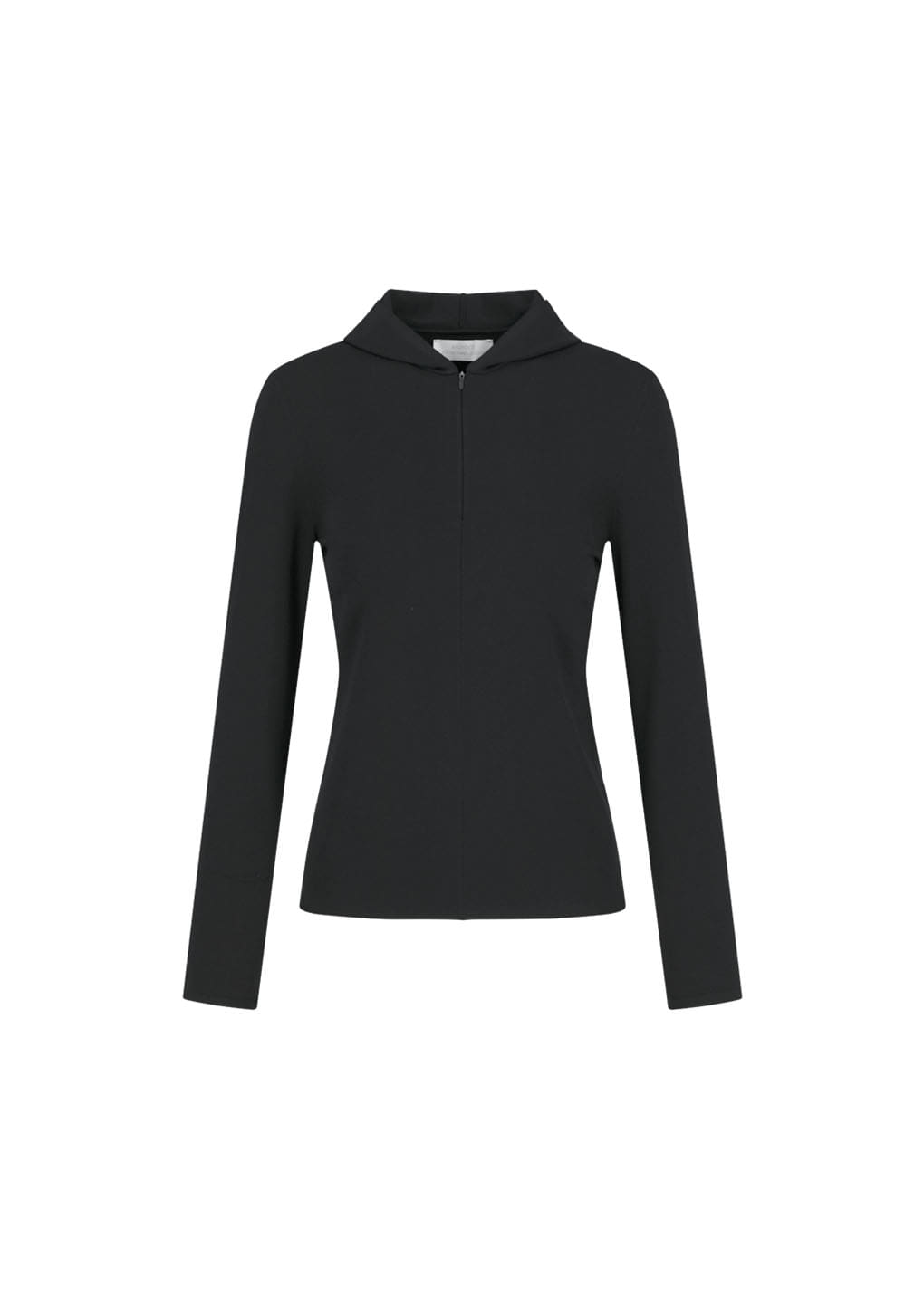 Amomento - Half Zip-up Knit Hoodie (Black) product image 2 | TRAB K-Fashion Australia