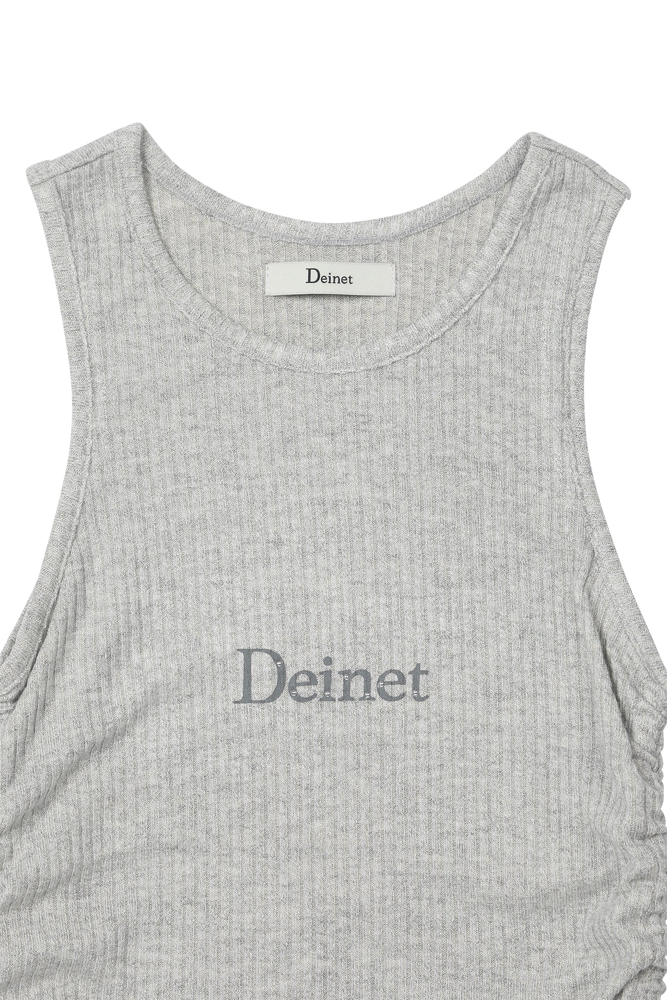Deinet - Logo Shirring Sleeveless (Grey) product image 9 | TRAB K-Fashion Australia