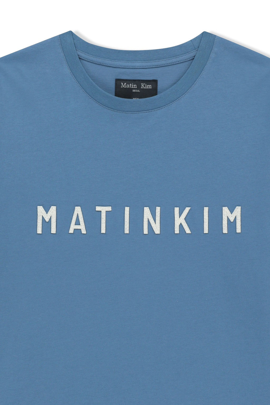 Matin Kim - Applique Felt Logo Top (Blue) product image 4 | TRAB K-Fashion Australia