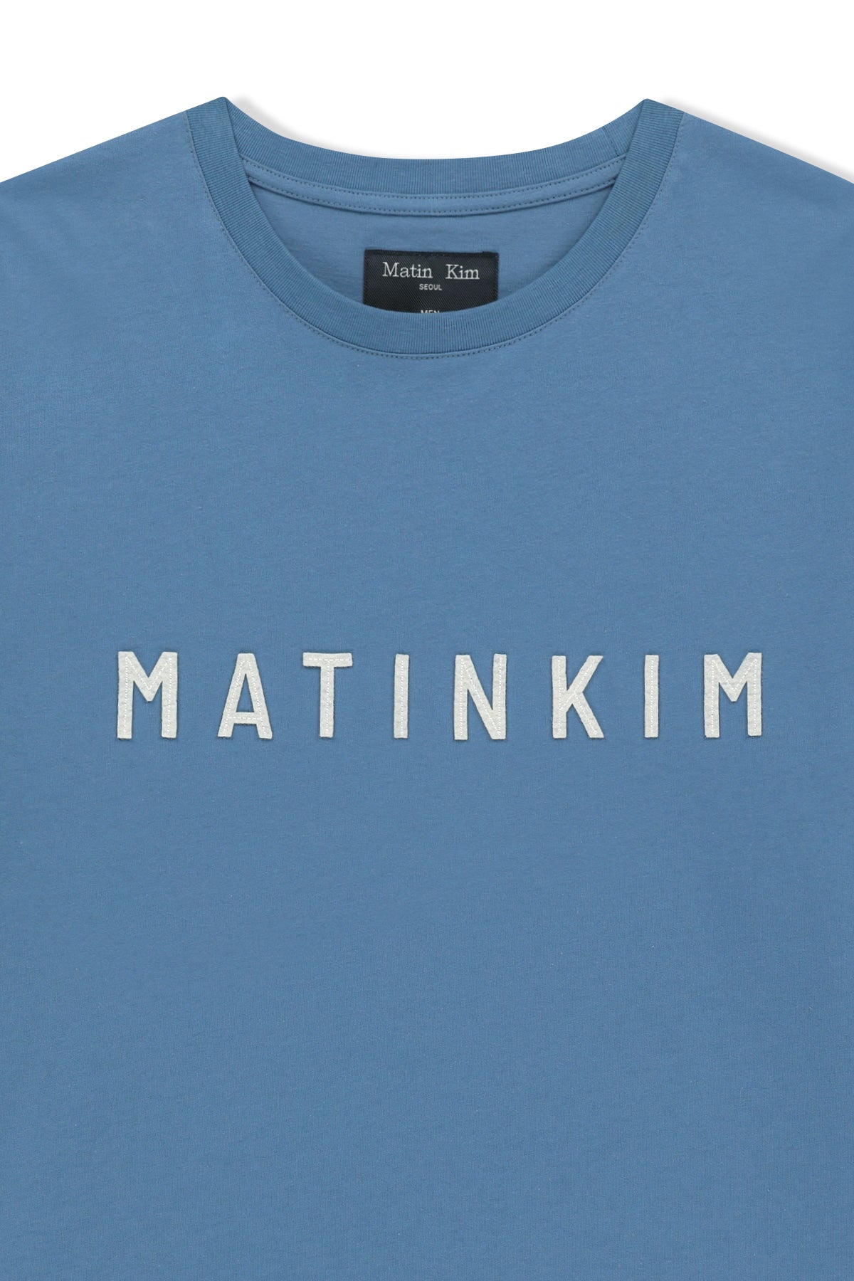 Matin Kim - Applique Felt Logo Top (Blue) product image 4 | TRAB K-Fashion Australia