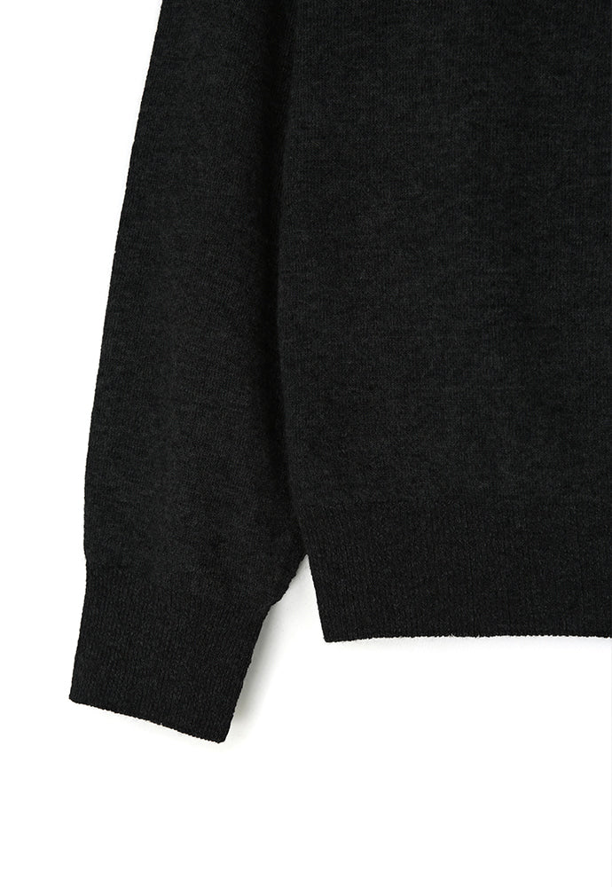 Art if acts - Wholegarment Round Neck Cardigan (Black) product image 9 | TRAB K-Fashion Australia