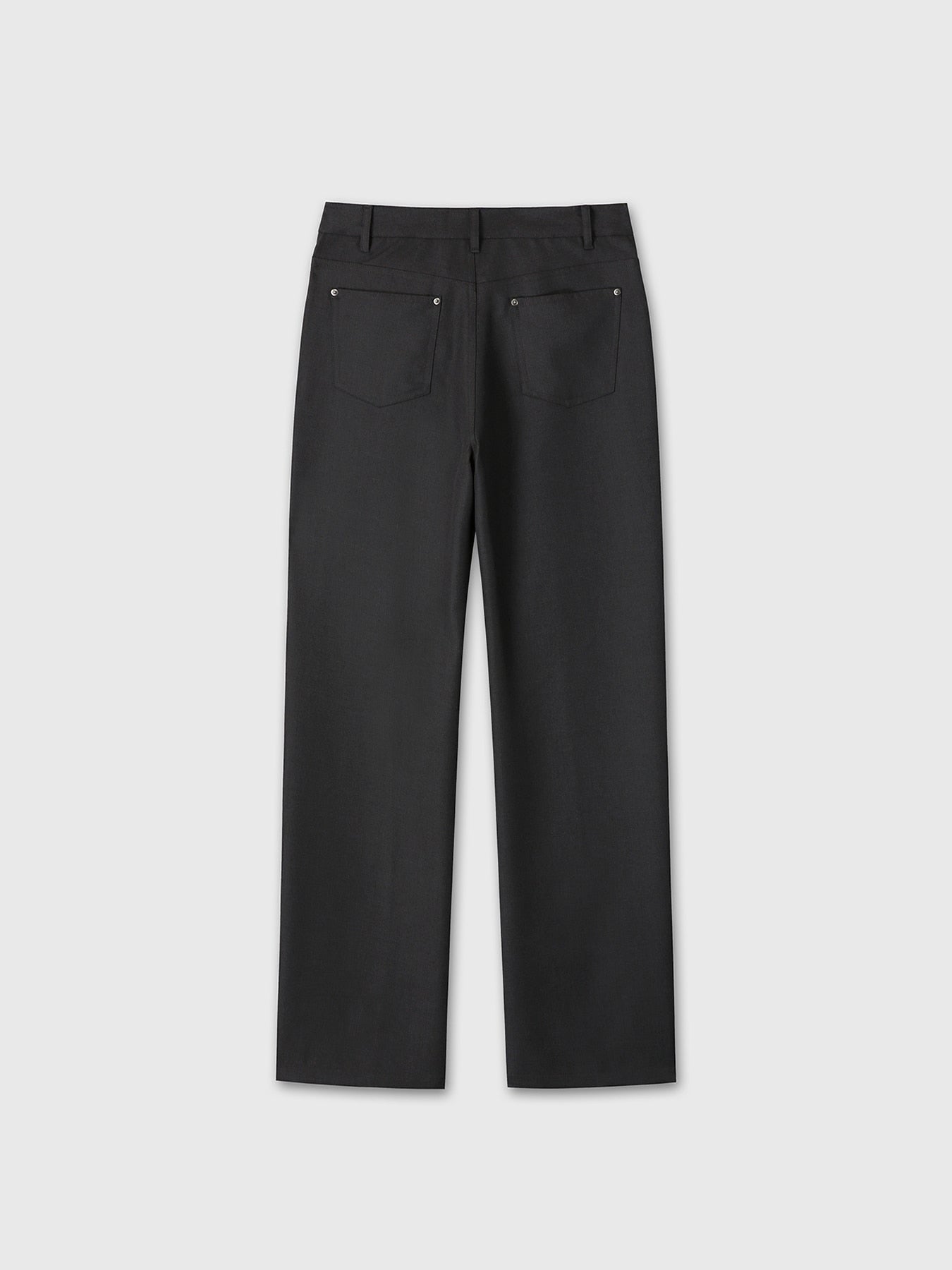 Tonywack - Wool 5 Pocket Straight Pants (Dark Charcoal) product image 10 | TRAB K-Fashion Australia