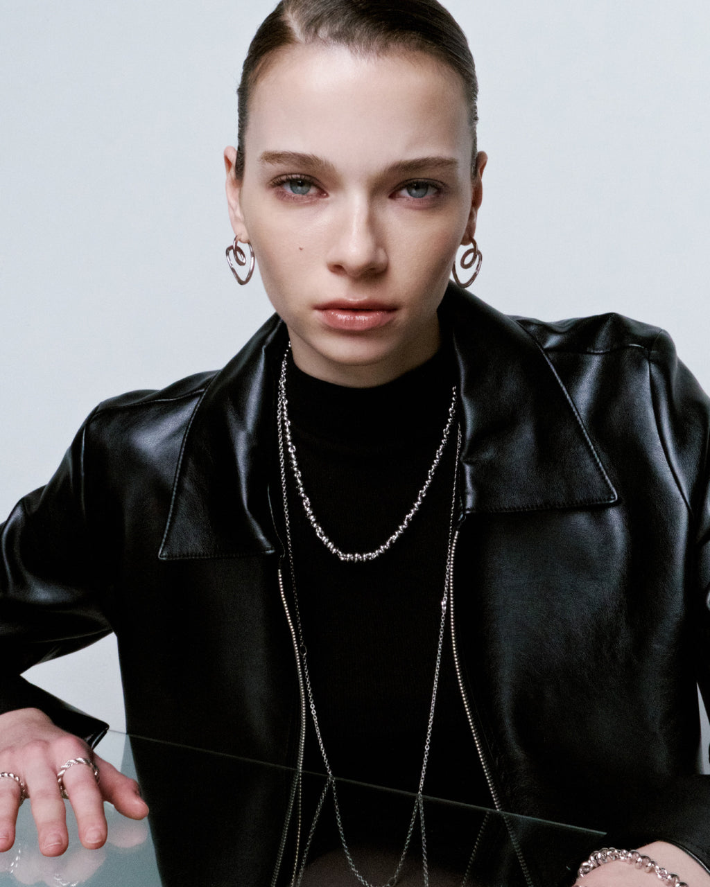 Numbering - Dual-Surface Coil Earrings #6121 product image 3 | TRAB K-Fashion Australia