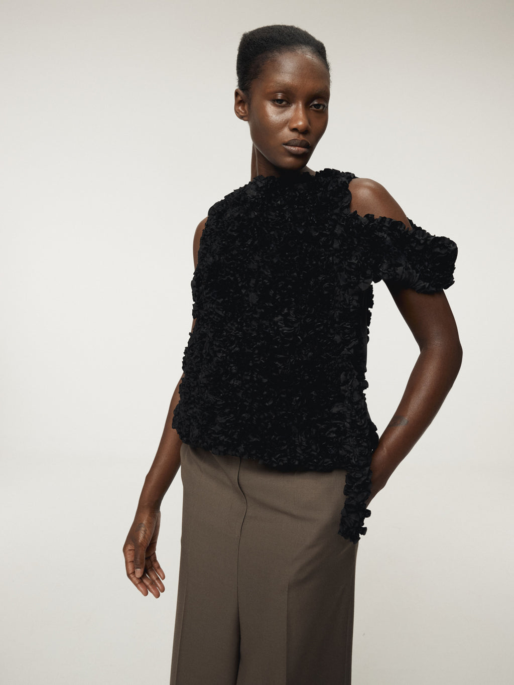 Recto - Sintra Slit Skirt Pants (Dark Khaki) product image 6 | TRAB K-Fashion Australia