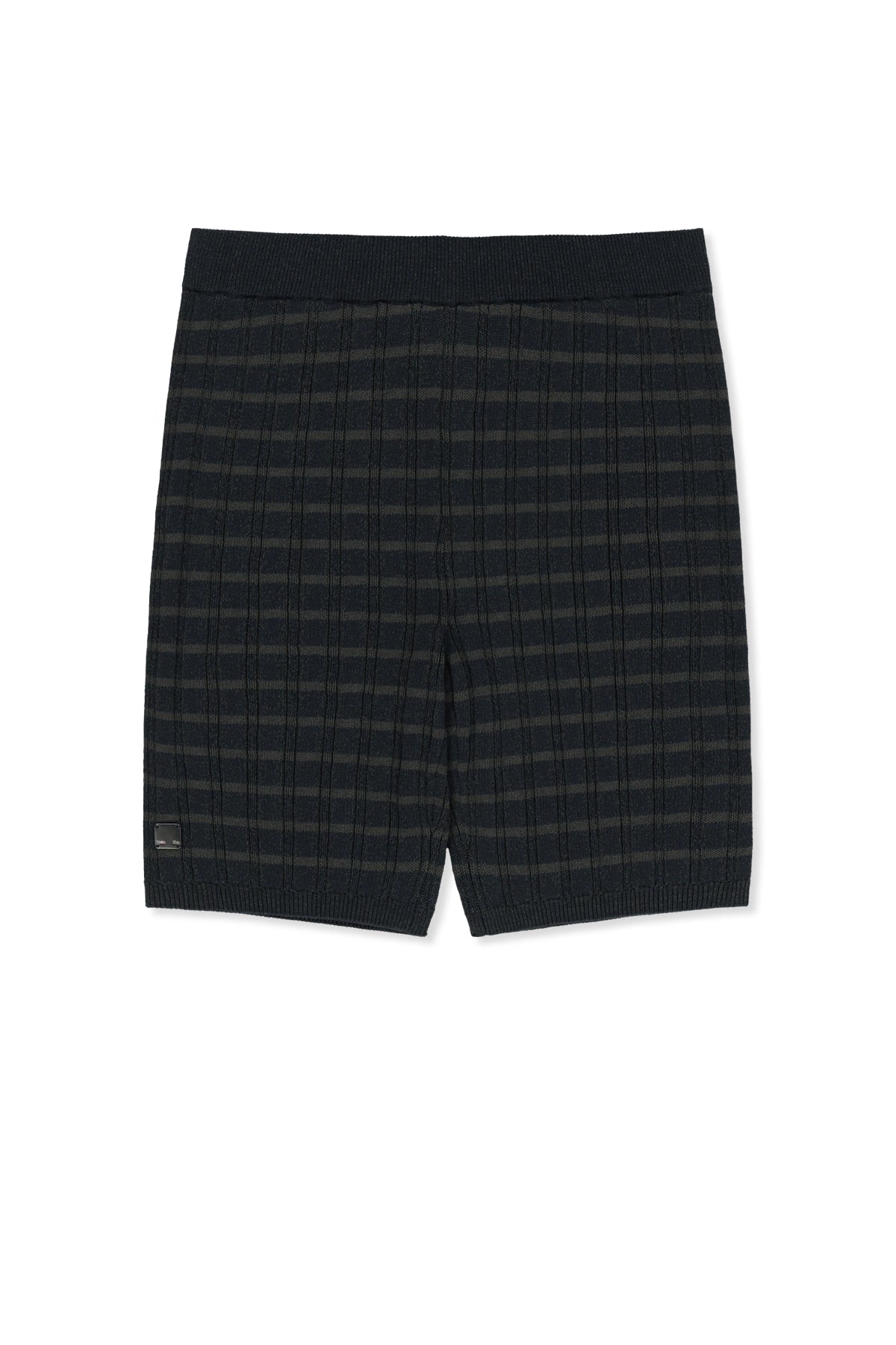 Matin Kim - Stripe Knit Shorts (Navy) product image 1 | TRAB K-Fashion Australia