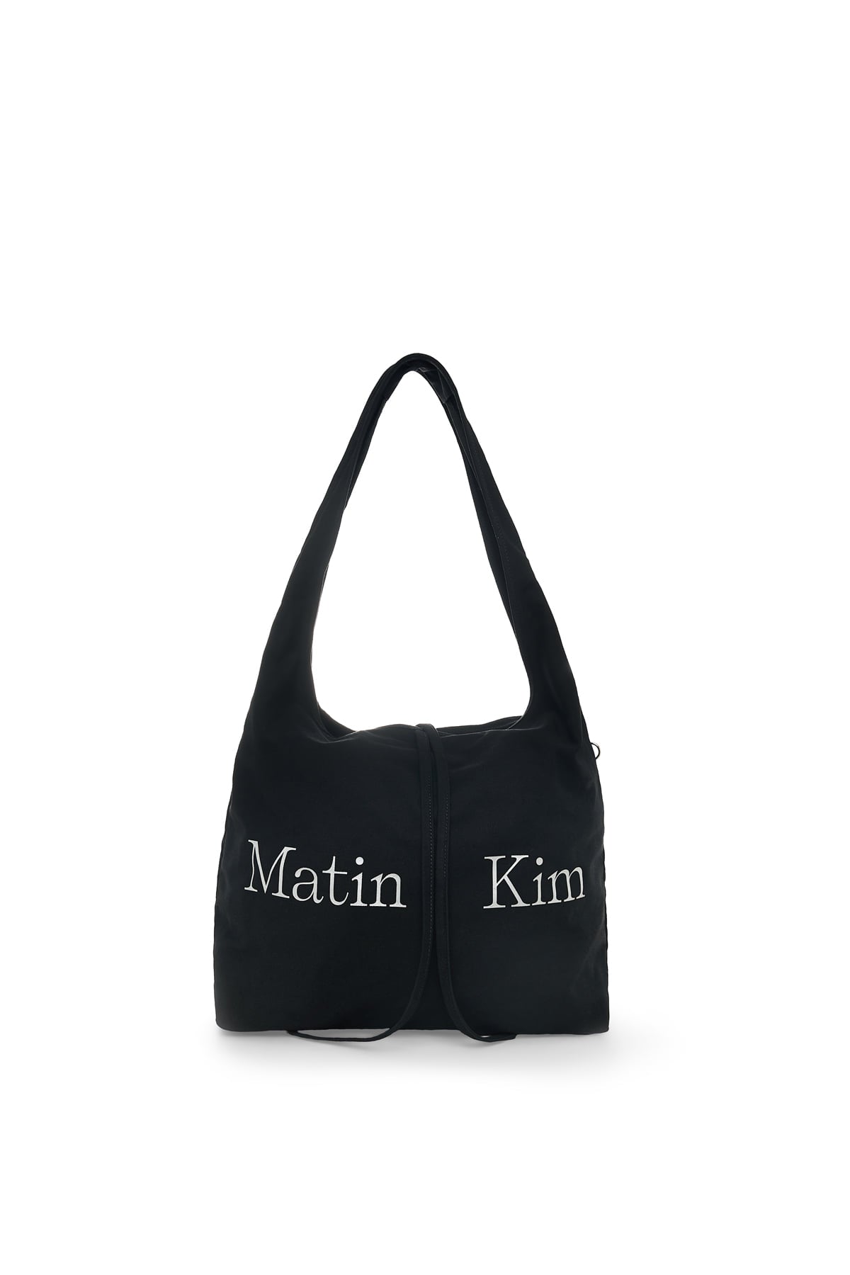 Matin Kim - Logo Point Round Ecobag (Black) product image 1 | TRAB K-Fashion Australia