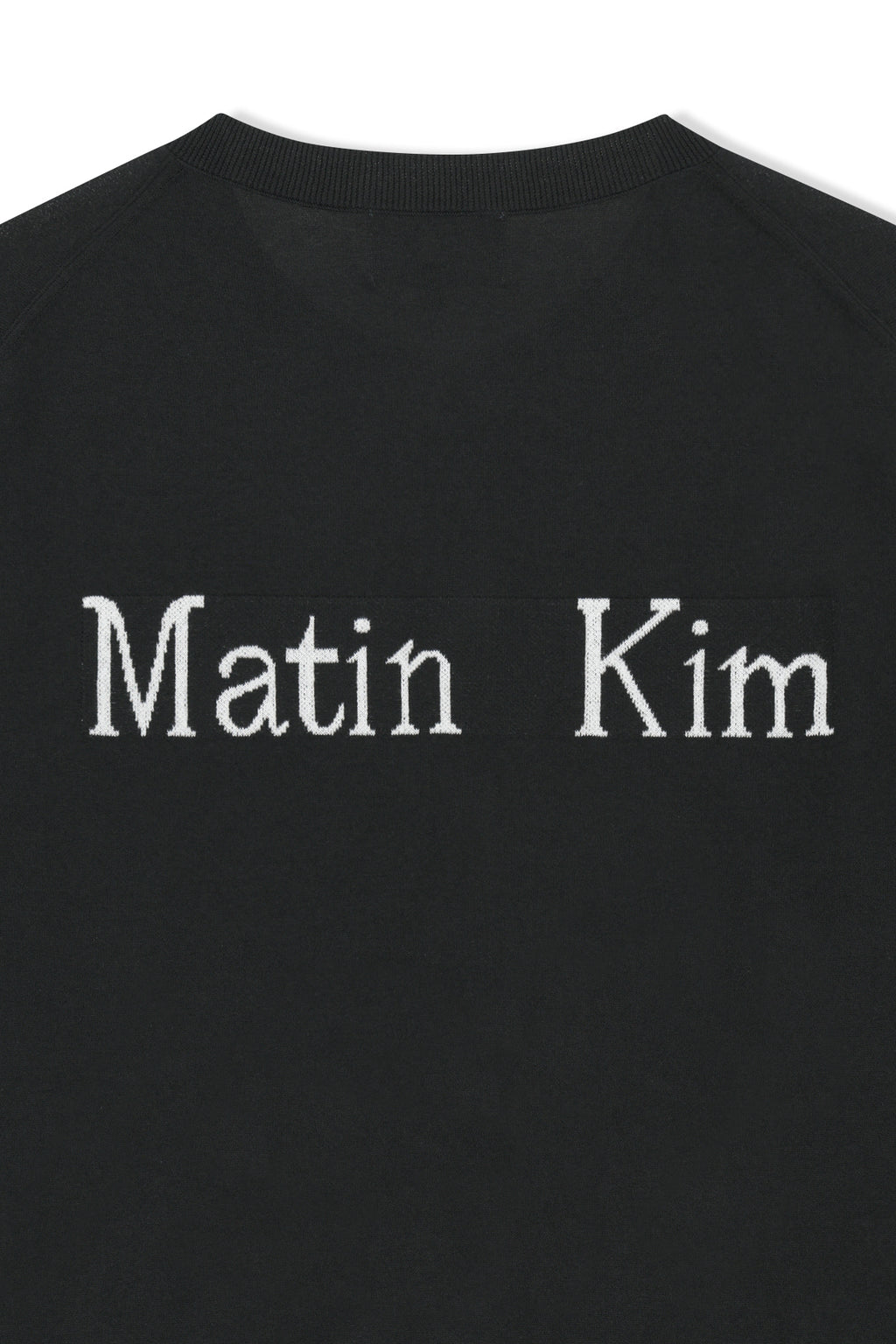 Matin Kim - Back Logo Sheer Cardigan (Black) product image 6 | TRAB K-Fashion Australia
