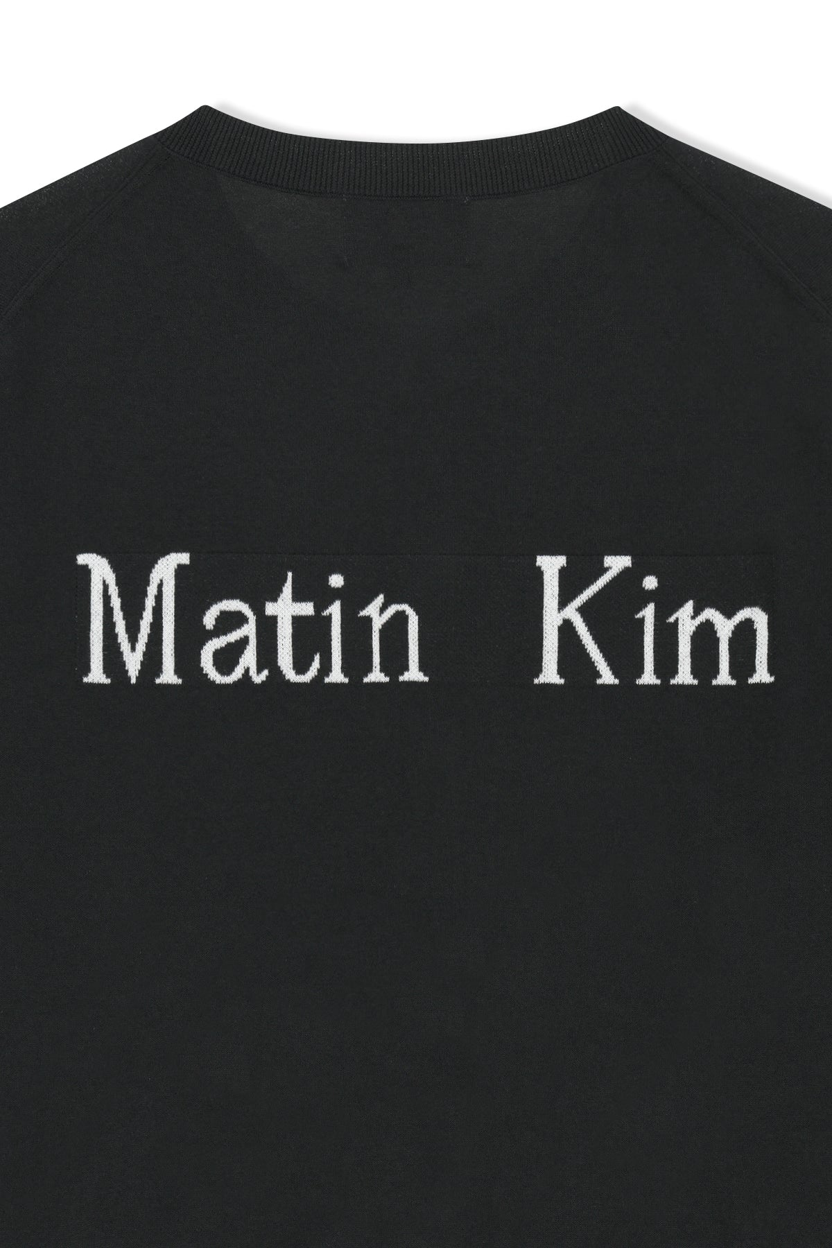 Matin Kim - Back Logo Sheer Cardigan (Black) product image 6 | TRAB K-Fashion Australia