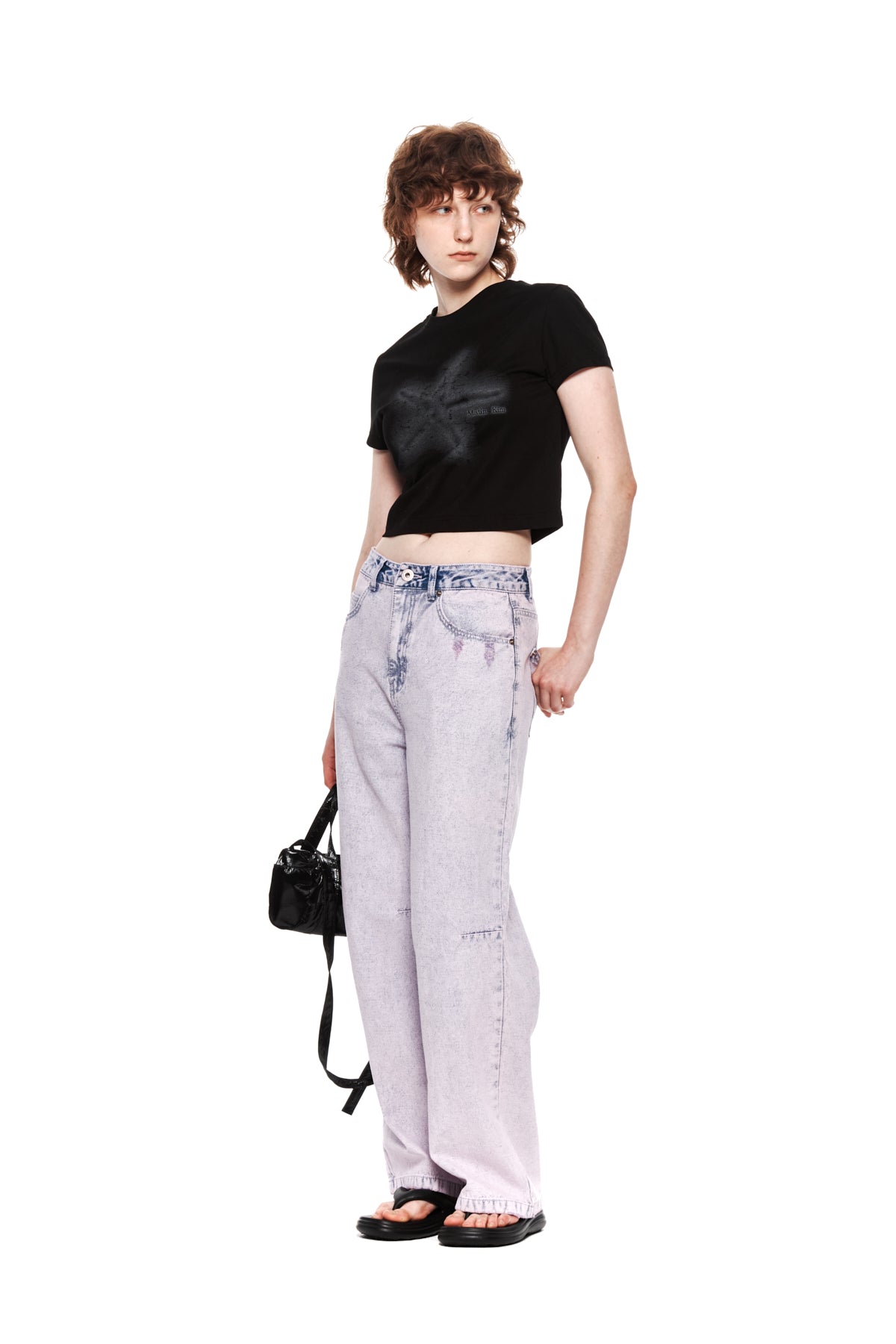 Matin Kim - Color Washed Denim Pants (Pink) product image 9 | TRAB K-Fashion Australia