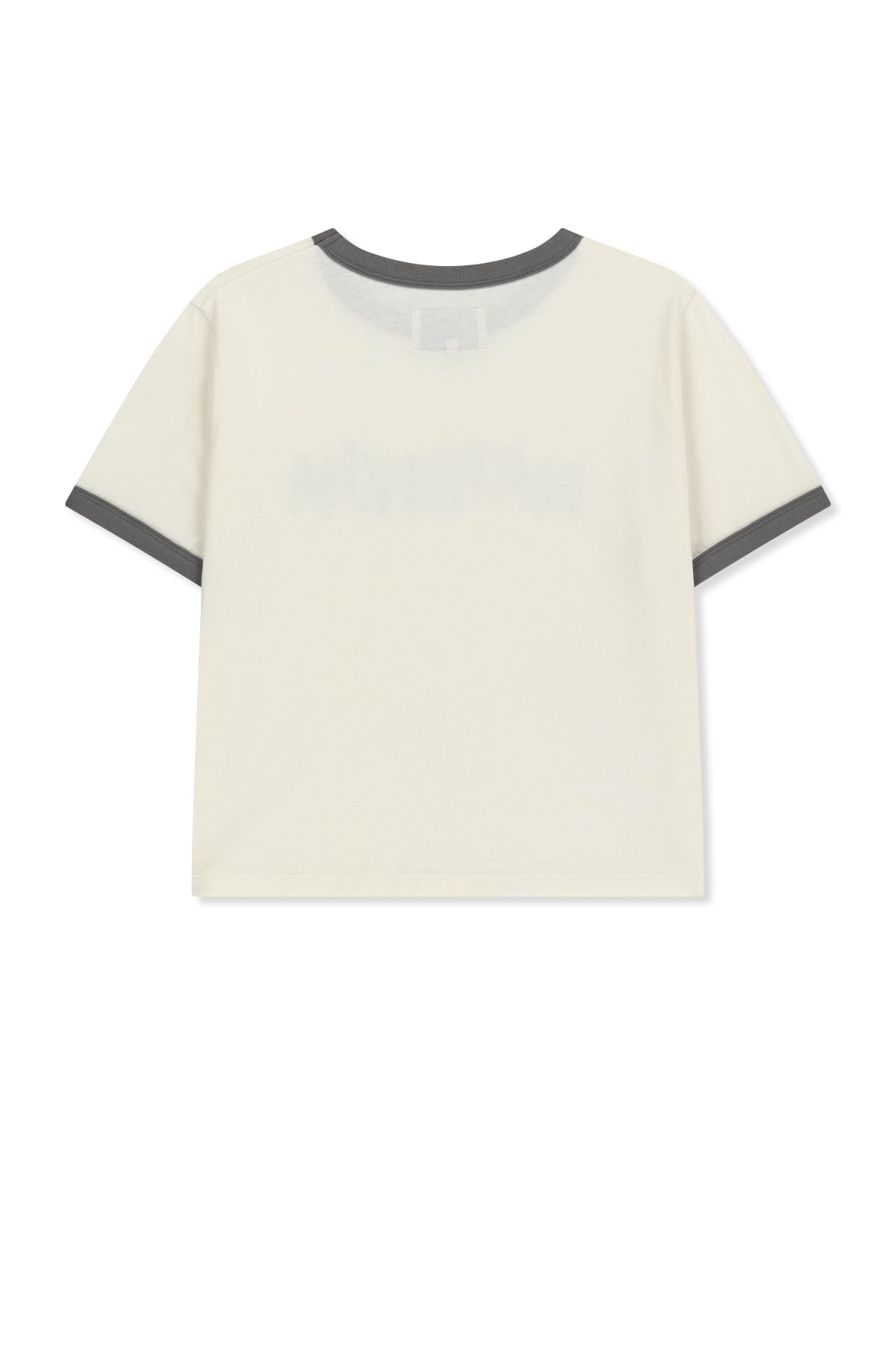 Matin Kim - Matin Logo Ringer Crop Top (Cream) product image 3 | TRAB K-Fashion Australia