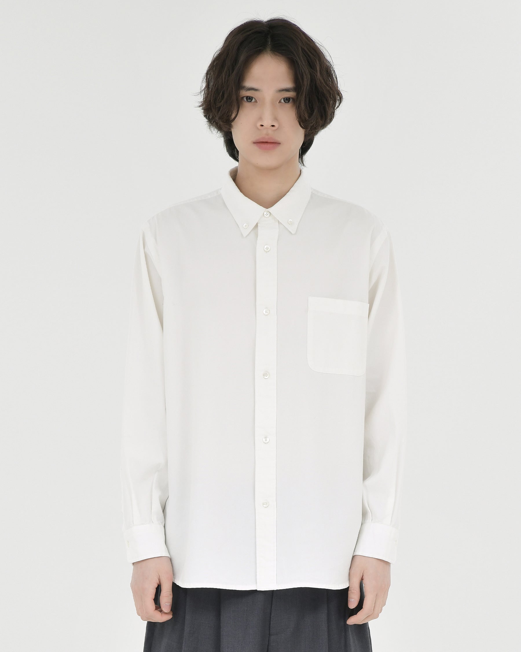 Brownyard - Button Down Shirt (Off White) product image 1 | TRAB K-Fashion Australia