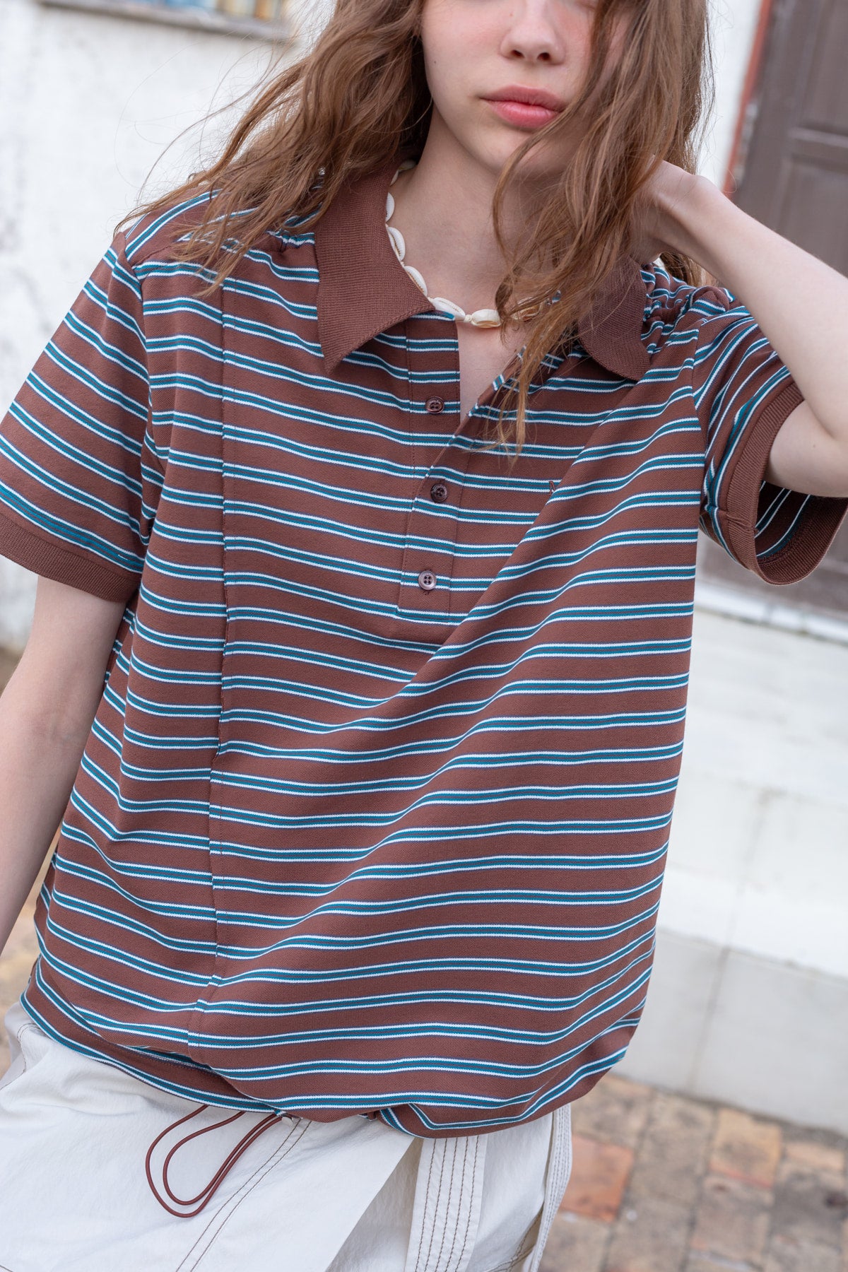 Matin Kim - Two Way String Point Pique Top (Mix) product image 14 | TRAB K-Fashion Australia