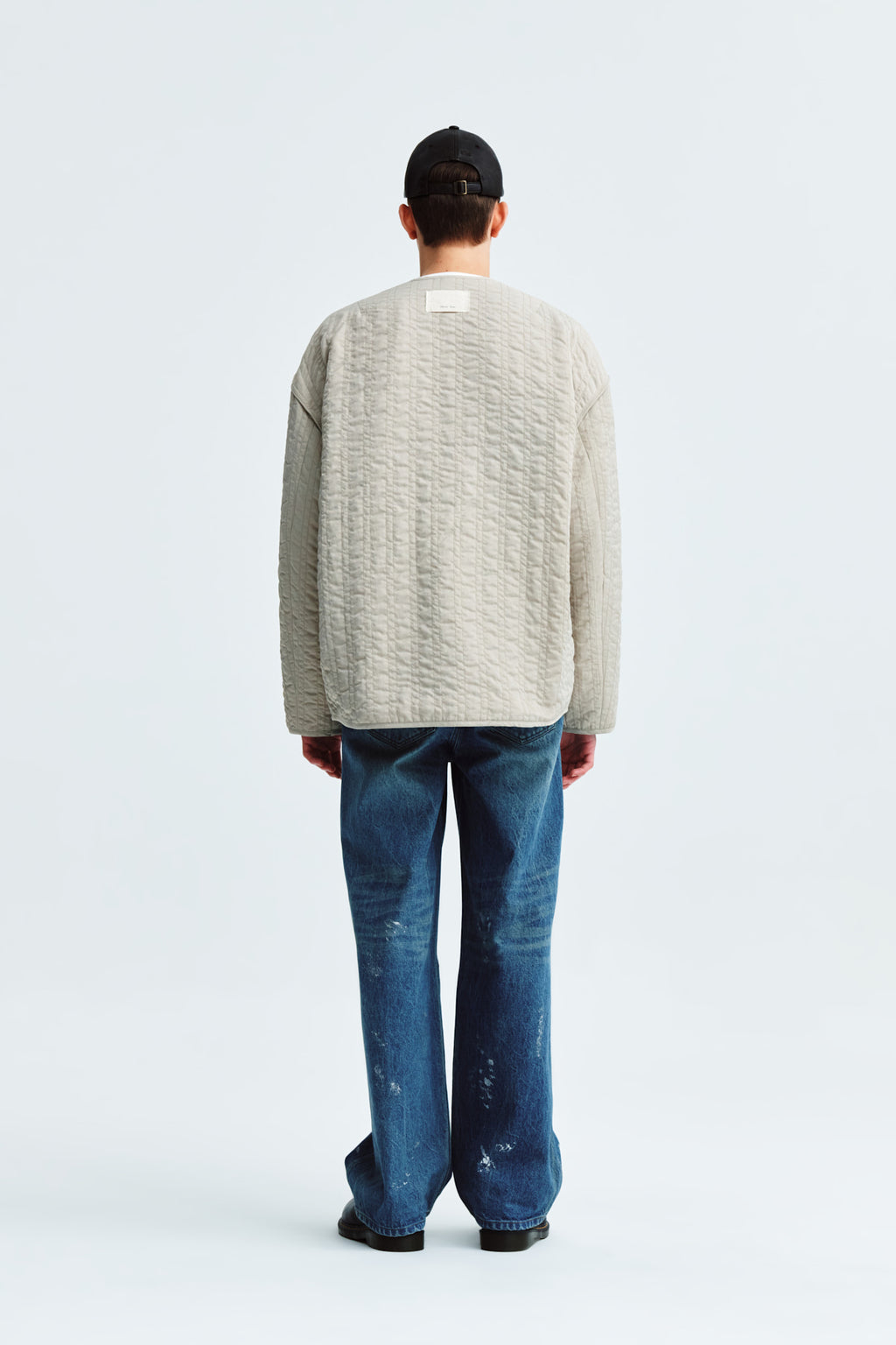 Matin Kim - Warm Up Quilting Jumper (Light Beige) product image 8 | TRAB K-Fashion Australia