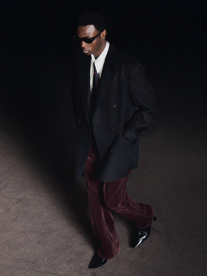 Tonywack - Wool And Cashmere Double-Breasted Tailored Jacket (Black) product image 10 | TRAB K-Fashion Australia