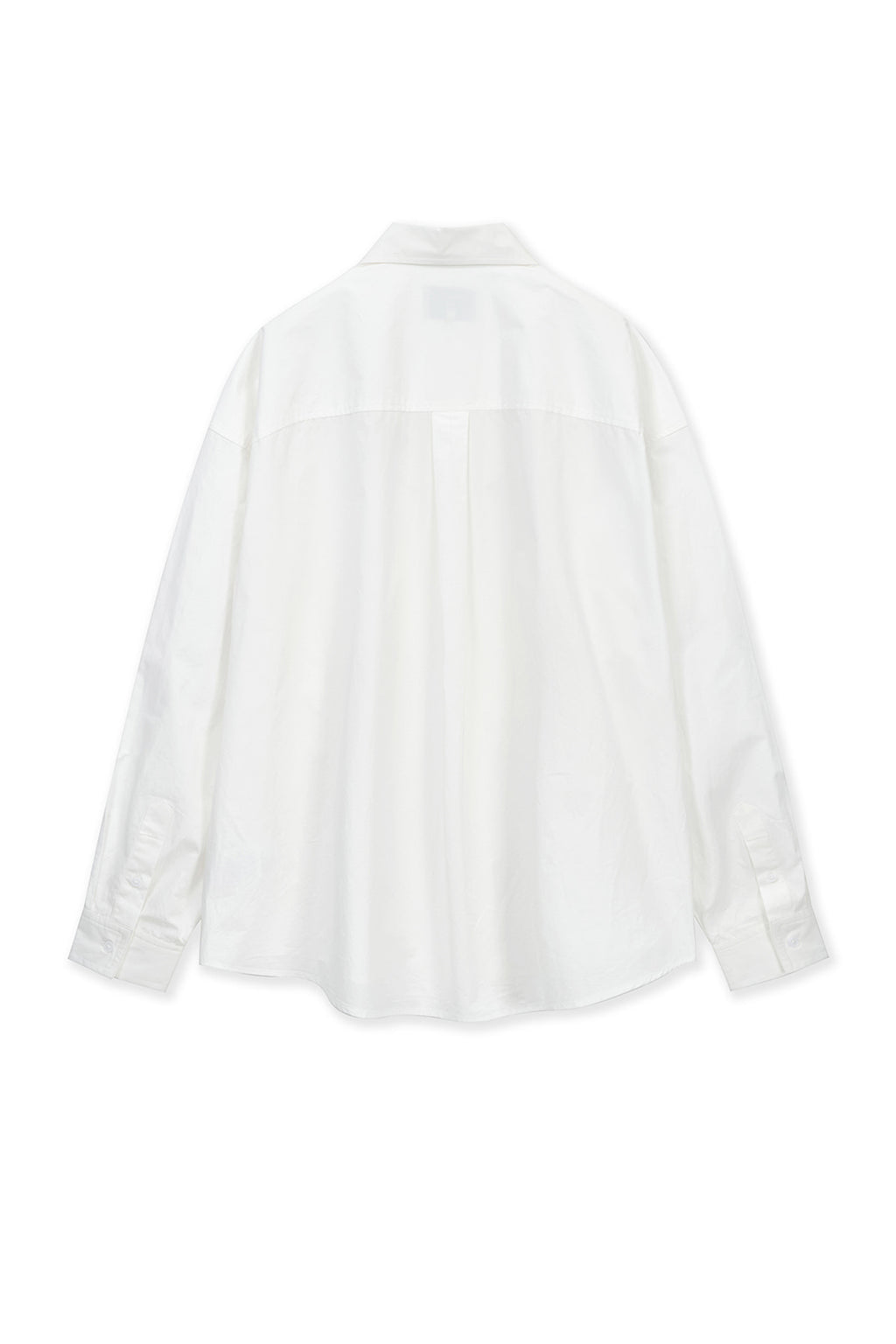 Matin Kim - Embroidery Small Logo Shirt (White) product image 2 | TRAB K-Fashion Australia