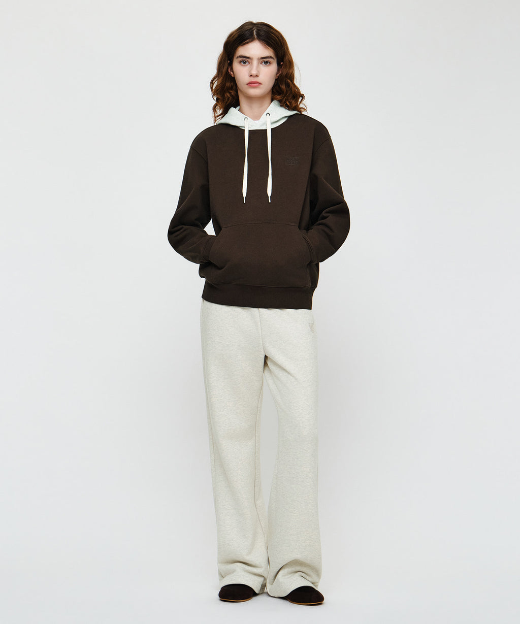 Marithe & Francois Girbaud - Small Classic Logo Embroidery Hoodie (Brown) product image 4 | TRAB K-Fashion Australia