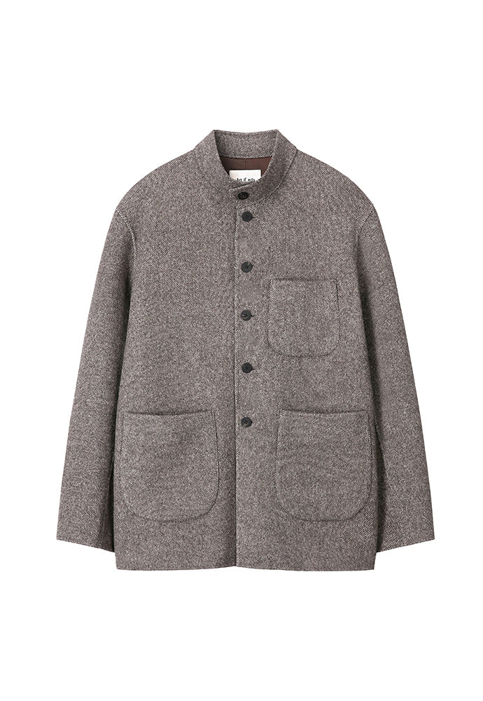 Art if acts - Handmade High Collar Coat (Espresso) product image 7 | TRAB K-Fashion Australia