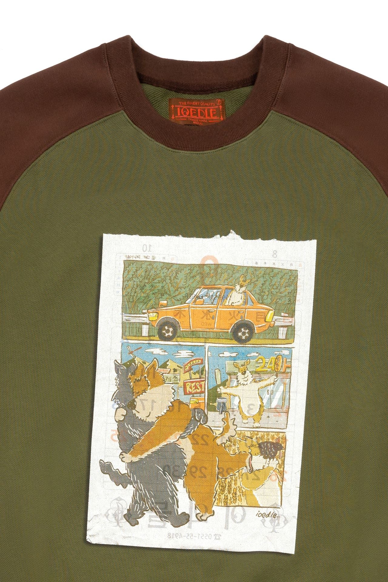 Ioedle - On The Way To Grandma’S House, Sweatshirt (Green) product image 4 | TRAB K-Fashion Australia