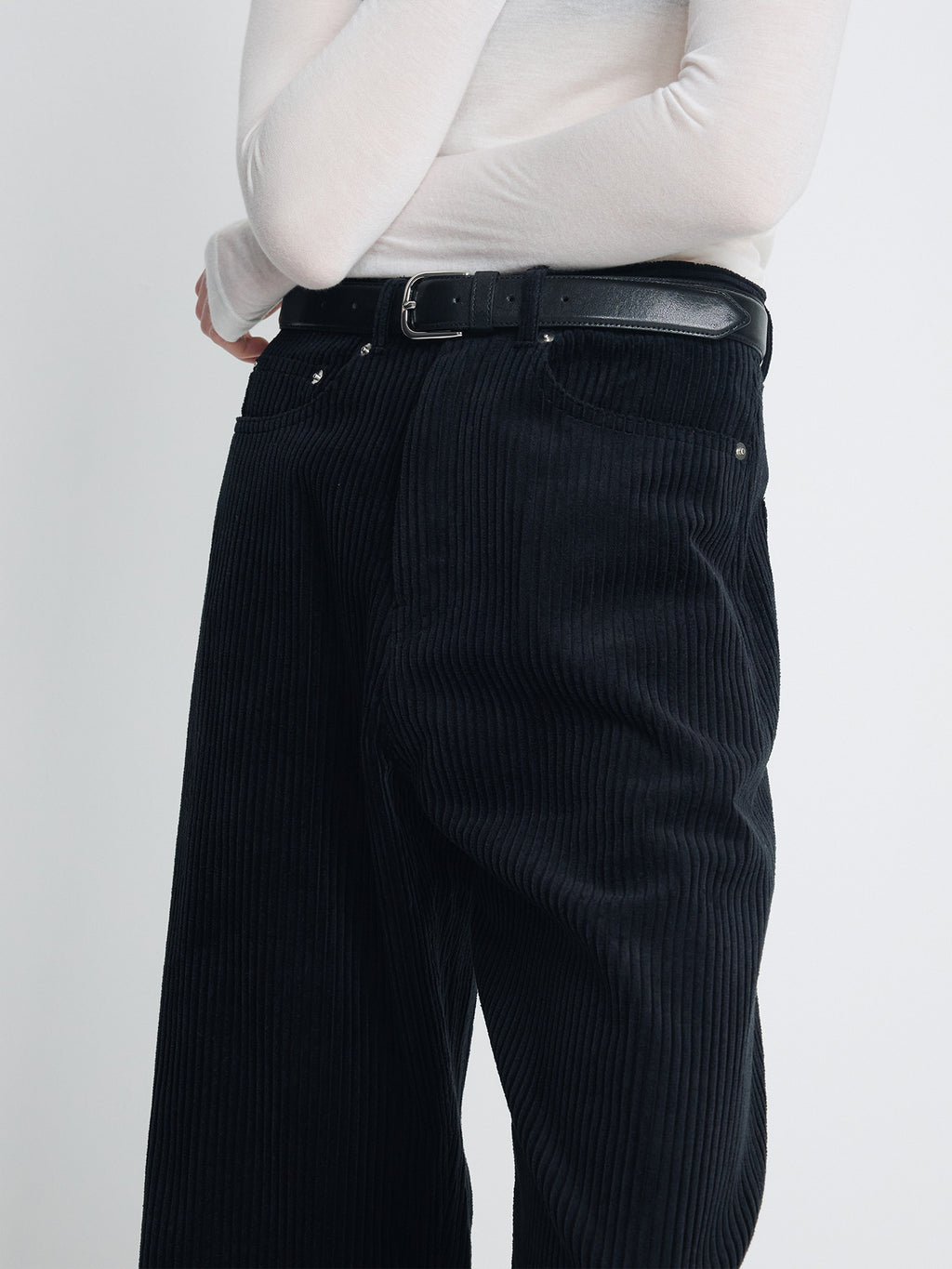Tonywack - Wide-Leg Corduroy Pants (Midnight) product image 6 | TRAB K-Fashion Australia