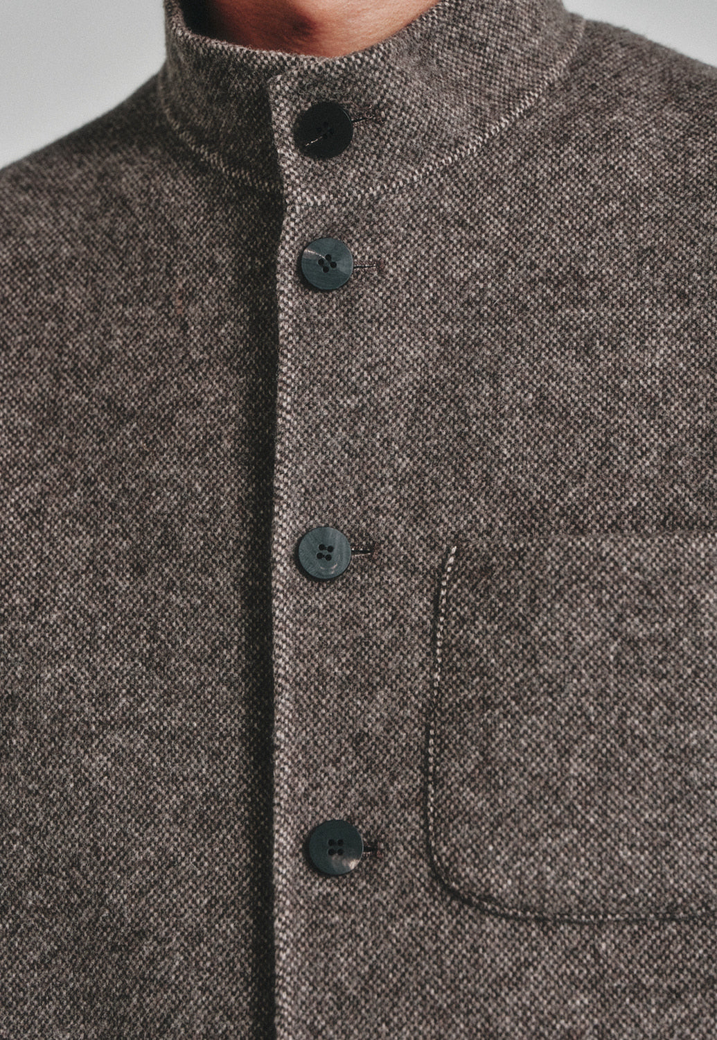 Art if acts - Handmade High Collar Coat (Espresso) product image 6 | TRAB K-Fashion Australia