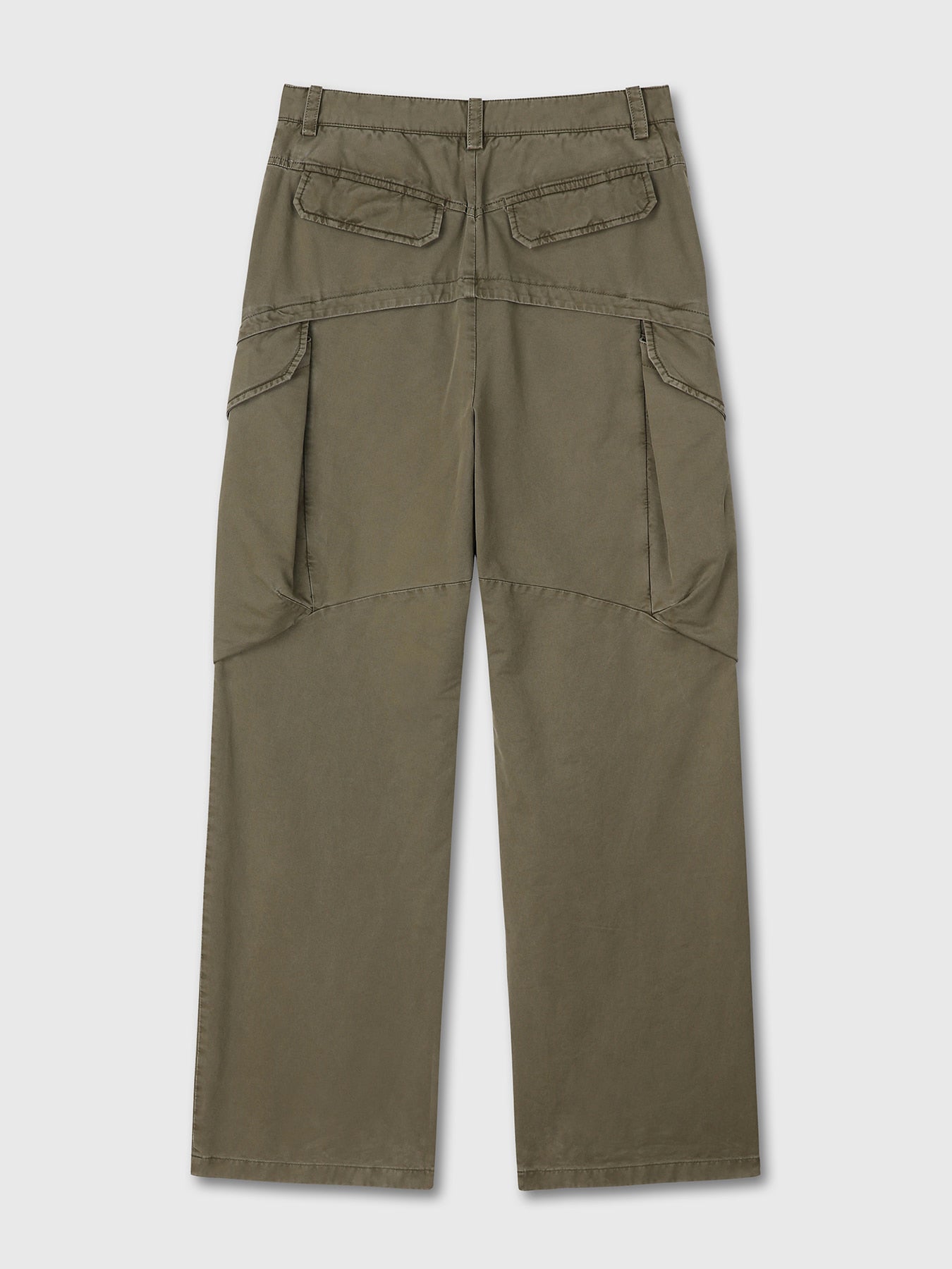 Tonywack - Garment-Dyed Gabardine Wide Cargo Pants (Olive) product image 9 | TRAB K-Fashion Australia