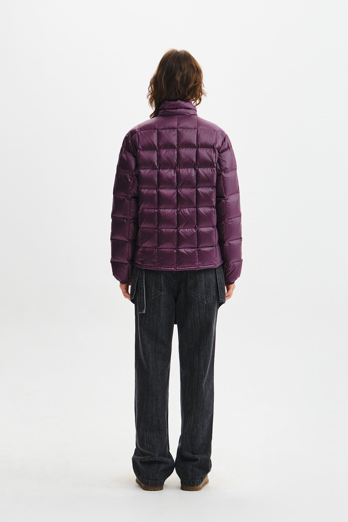 Matin Kim - Matin Grid Quilted Light Down Jumper (Purple) product image 9 | TRAB K-Fashion Australia